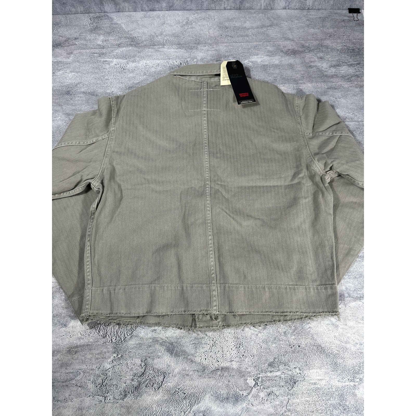 Levi's Levi's Light Weight Cropped Gray Denim Jacket Size S / US 4 / IT 40 - 7 Thumbnail