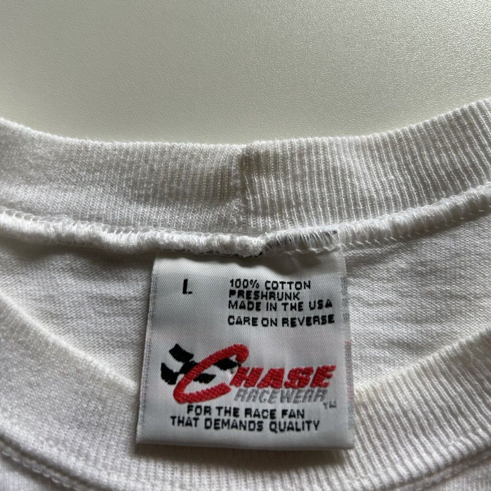 Chase Authentics Vintage 90s NASCAR Dale Earnhardt T Shirt XL Made In USA Size US XL / EU 56 / 4 - 8 Thumbnail