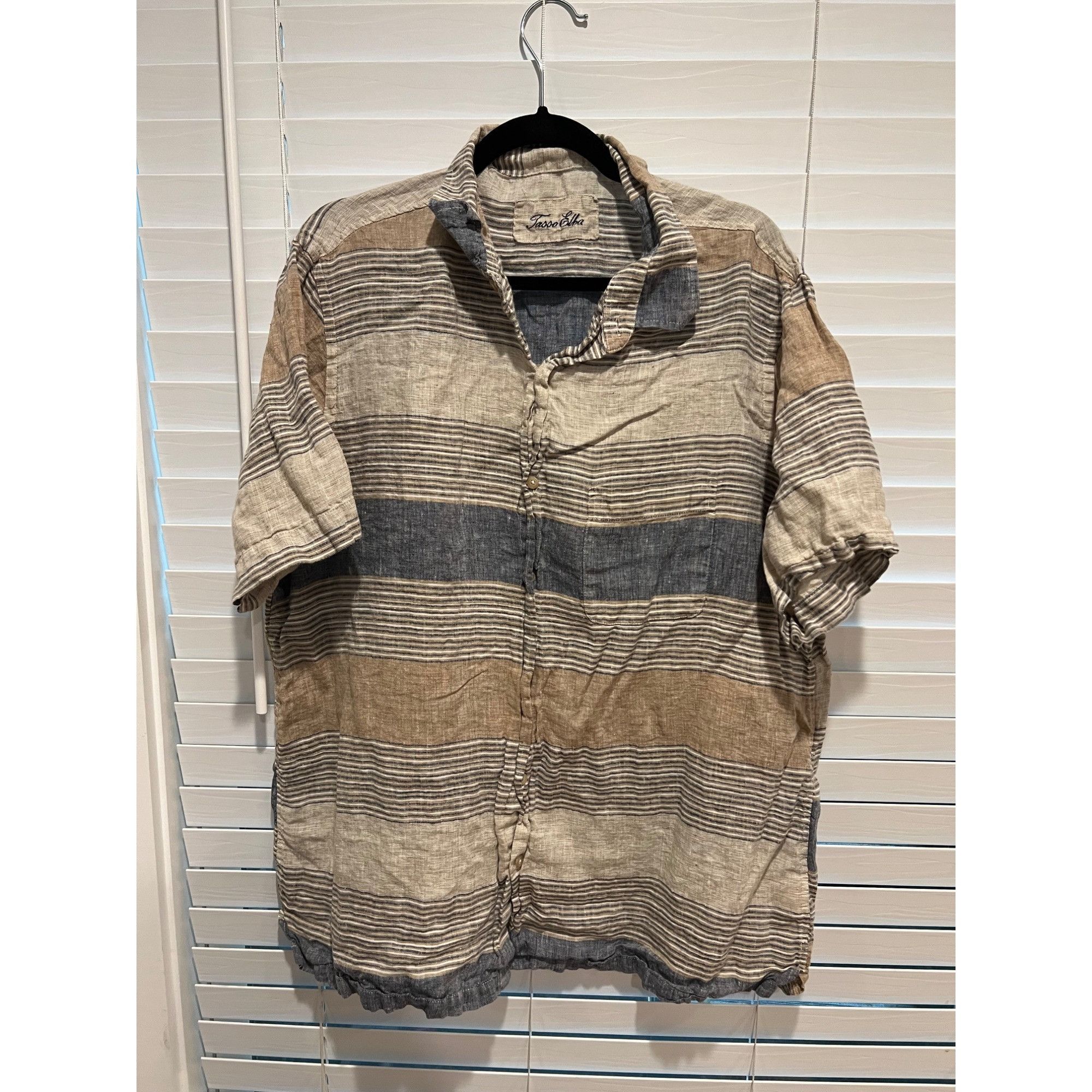 Tasso Elba Tasso Elba 100% Linen Button Up Shirt - Size XXL Size US XXL / EU 58 / 5 - 1 Thumbnail