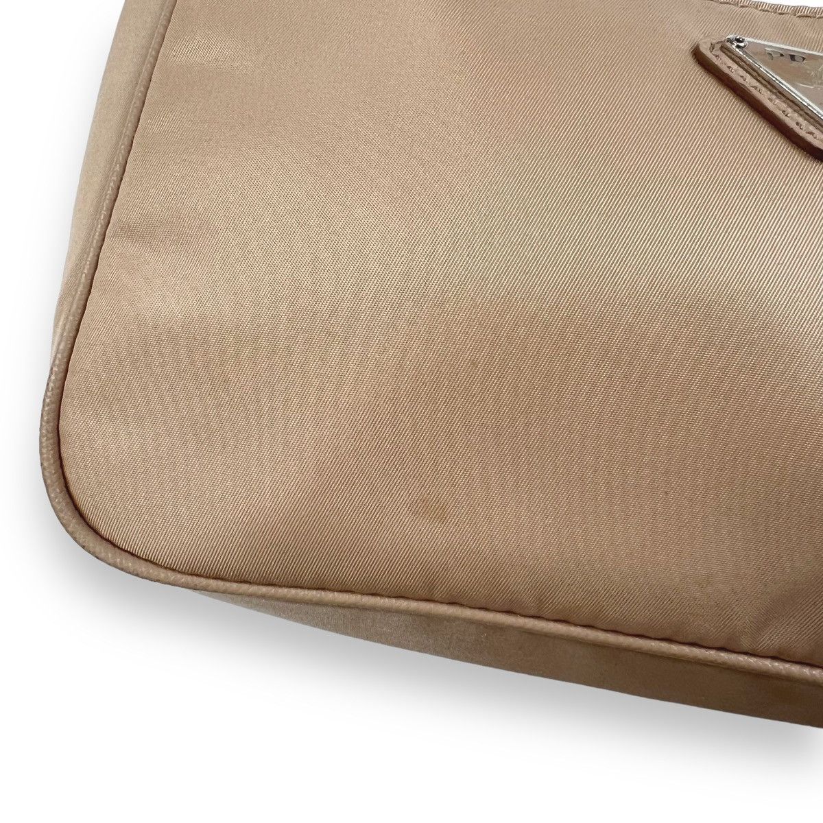 Prada Prada Hobo Re-Edition 2005 Nylon Crossbody Bag Desert Beige Size ONE SIZE - 5 Thumbnail