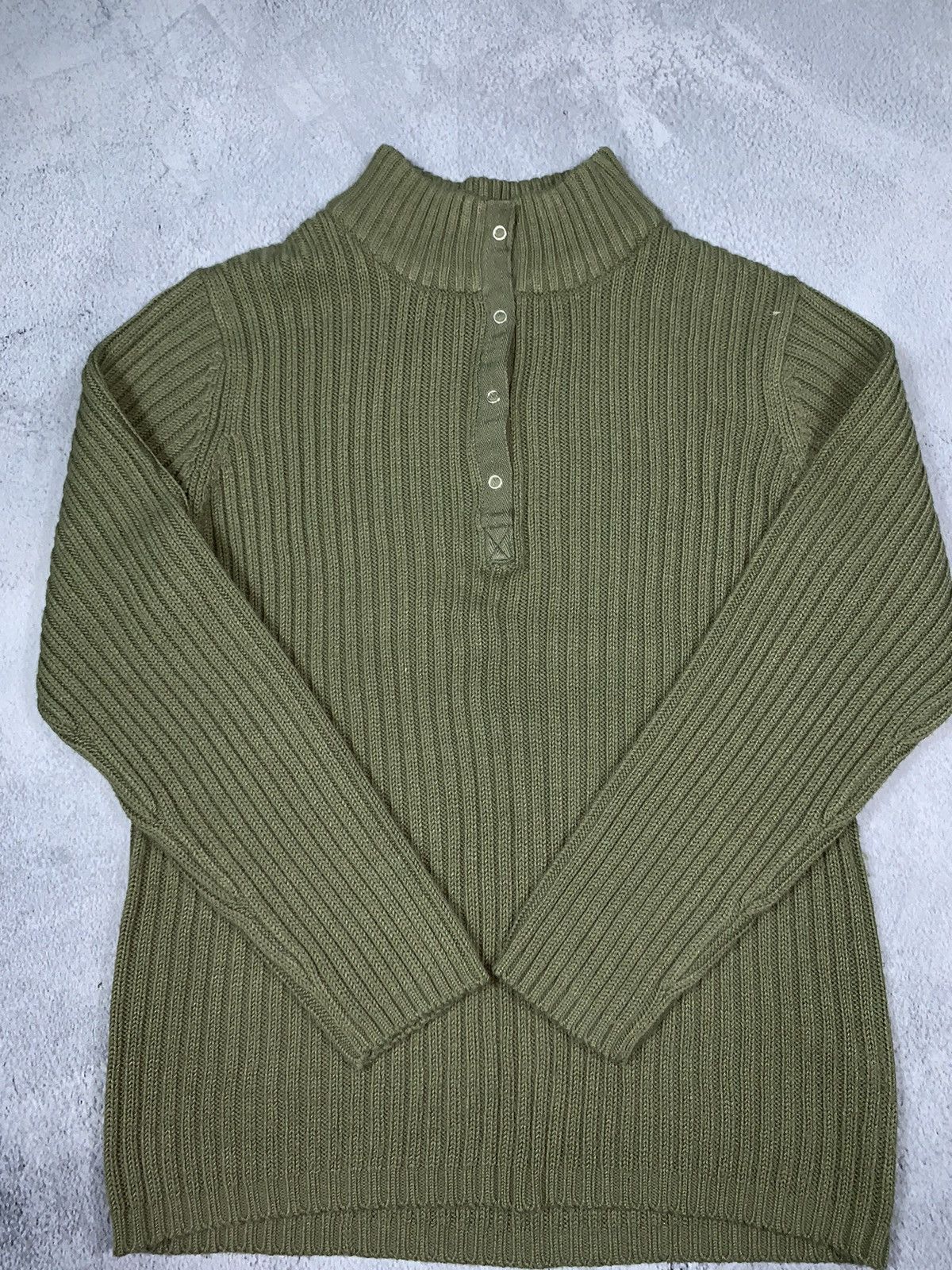 Japanese Brand × Vintage Vintage Y2K Japanese ribbed 1/4 sweater streetwear S Size US S / EU 44-46 / 1 - 3 Thumbnail