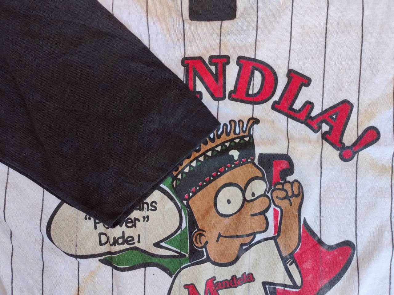 Other Bart Simpson Nelson Mandela Rare 1990 3/4 Long Sleeve #2 Size US S / EU 44-46 / 1 - 5 Thumbnail