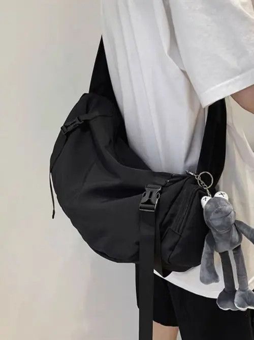 Japanese Brand High Street Retro Large Capacity Shoulder Crossbody Bag Size ONE SIZE - 7 Thumbnail