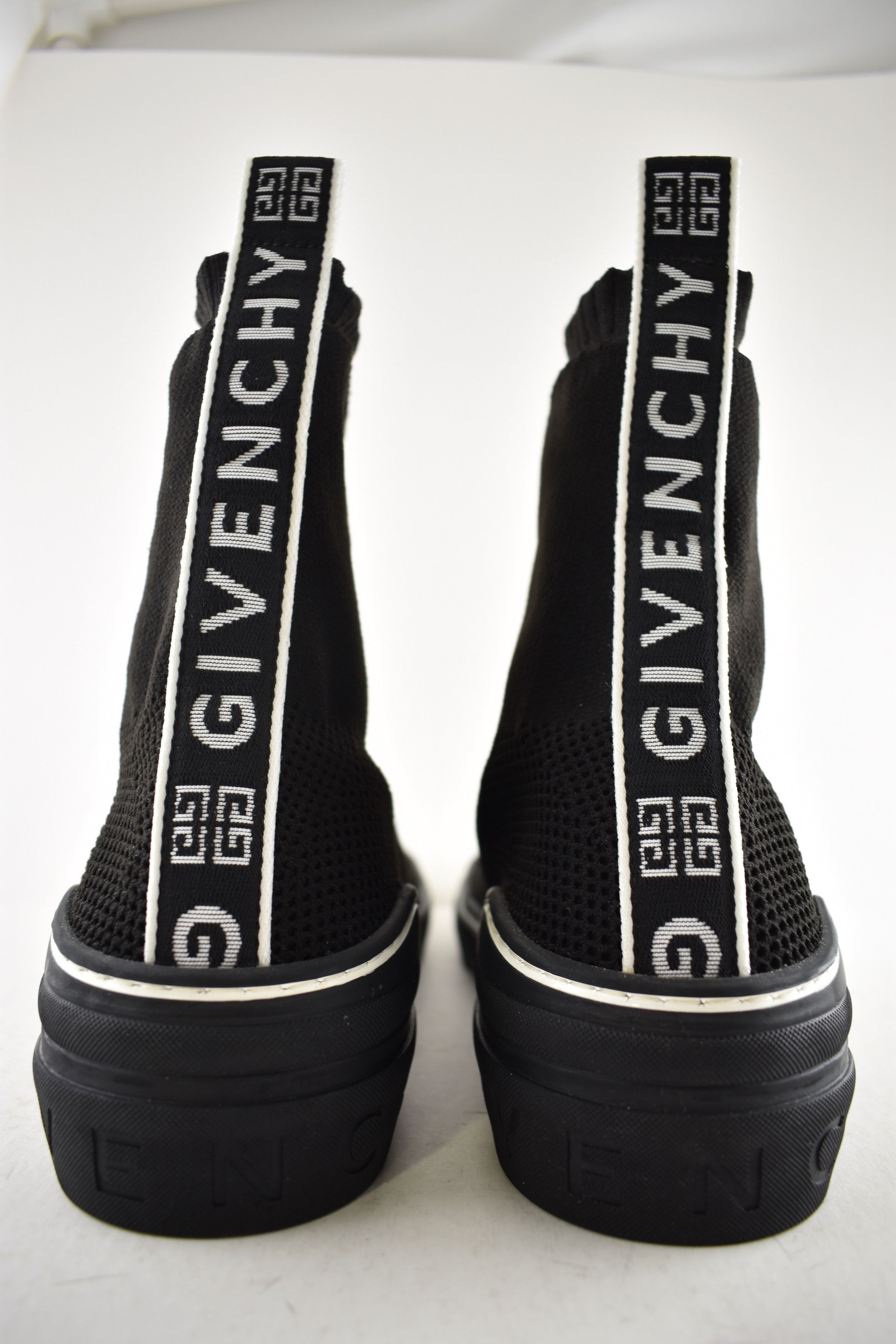 Givenchy George V Sock White High Top Knit Trainer Sneaker 43 10 Size US 10 / EU 43 - 12 Thumbnail