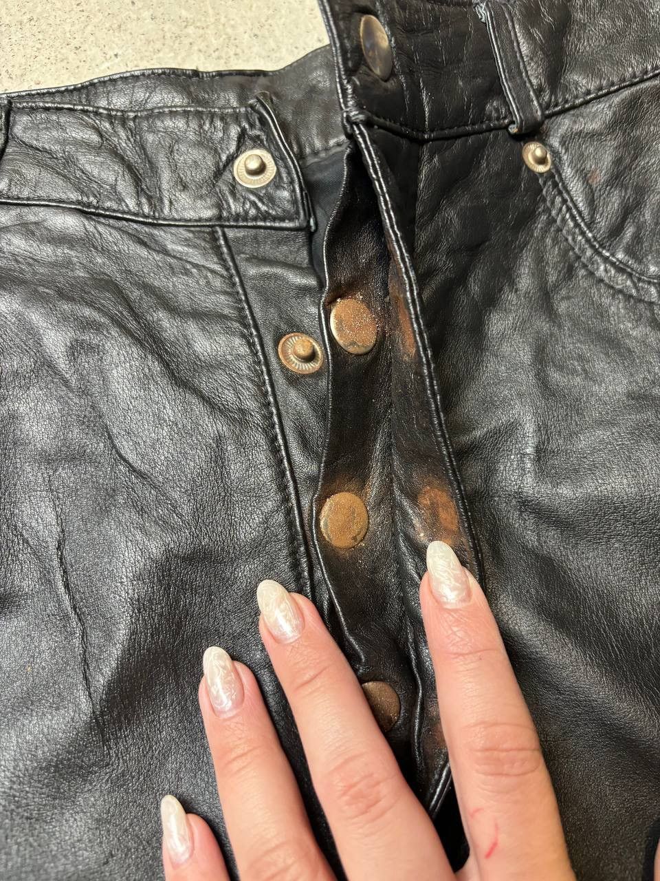 Genuine Leather × Vintage Avantgarde Leather Bikers Spirit Motors Opium Vintage Y2K Size US 34 / EU 50 - 3 Thumbnail