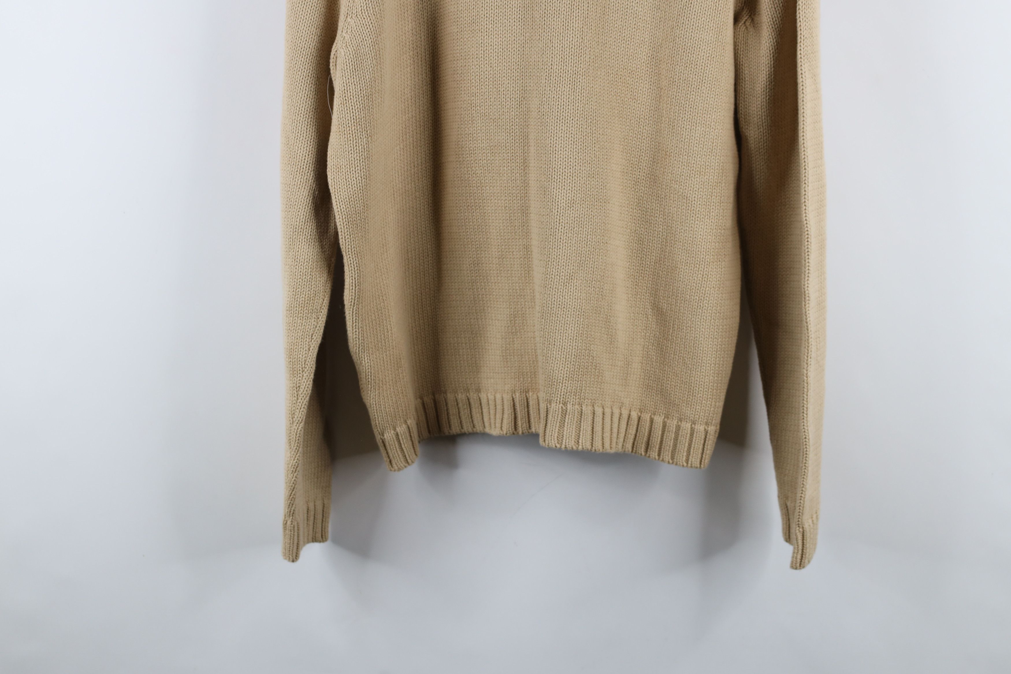 Ralph Lauren × Vintage Vintage 90s Ralph Lauren Cotton Ribbed Knit Full Zip Sweater Size L / US 10 / IT 46 - 16 Thumbnail
