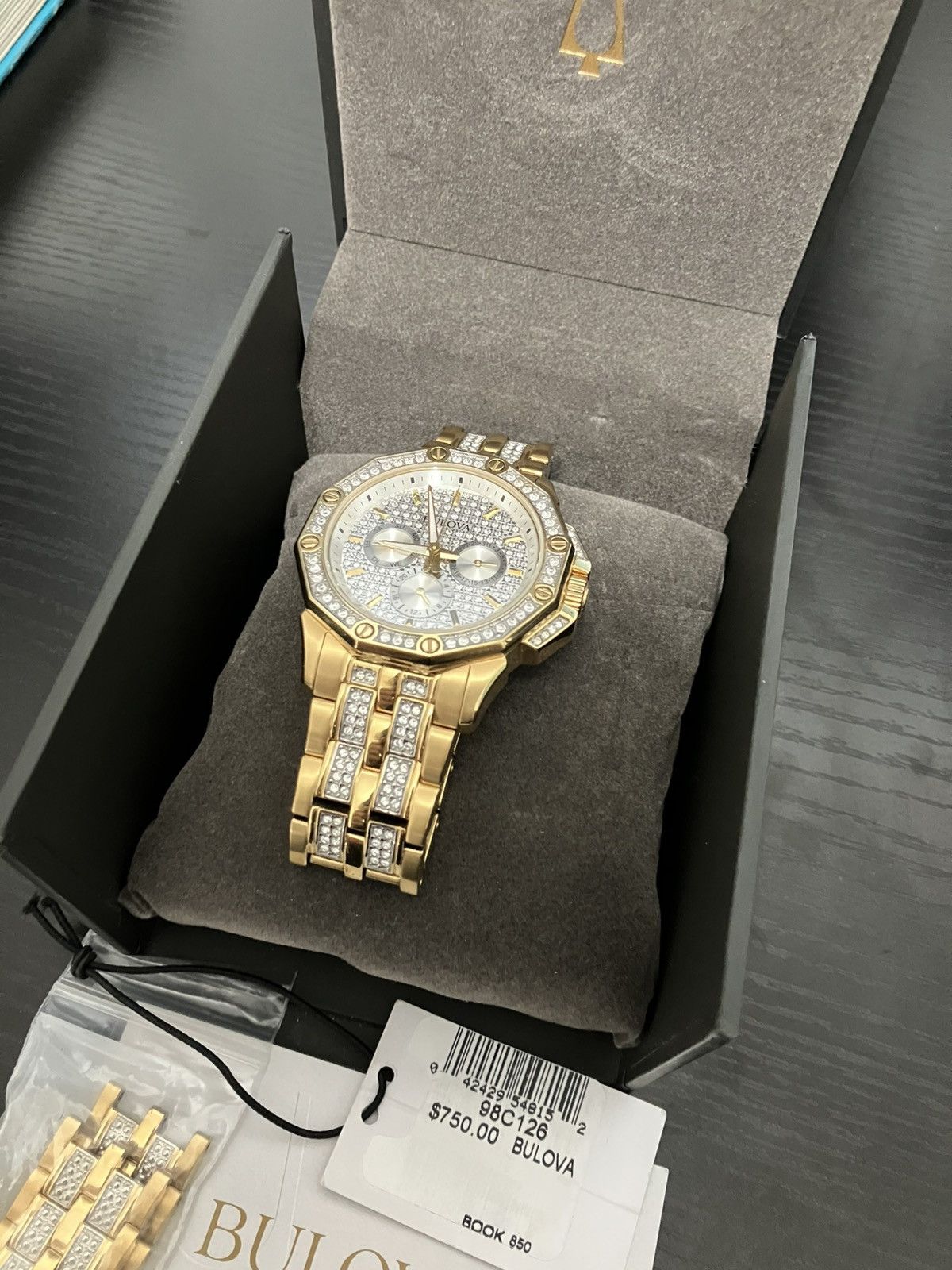Bulova Bulova Octava Crystal Gold Watch Size ONE SIZE - 6 Thumbnail