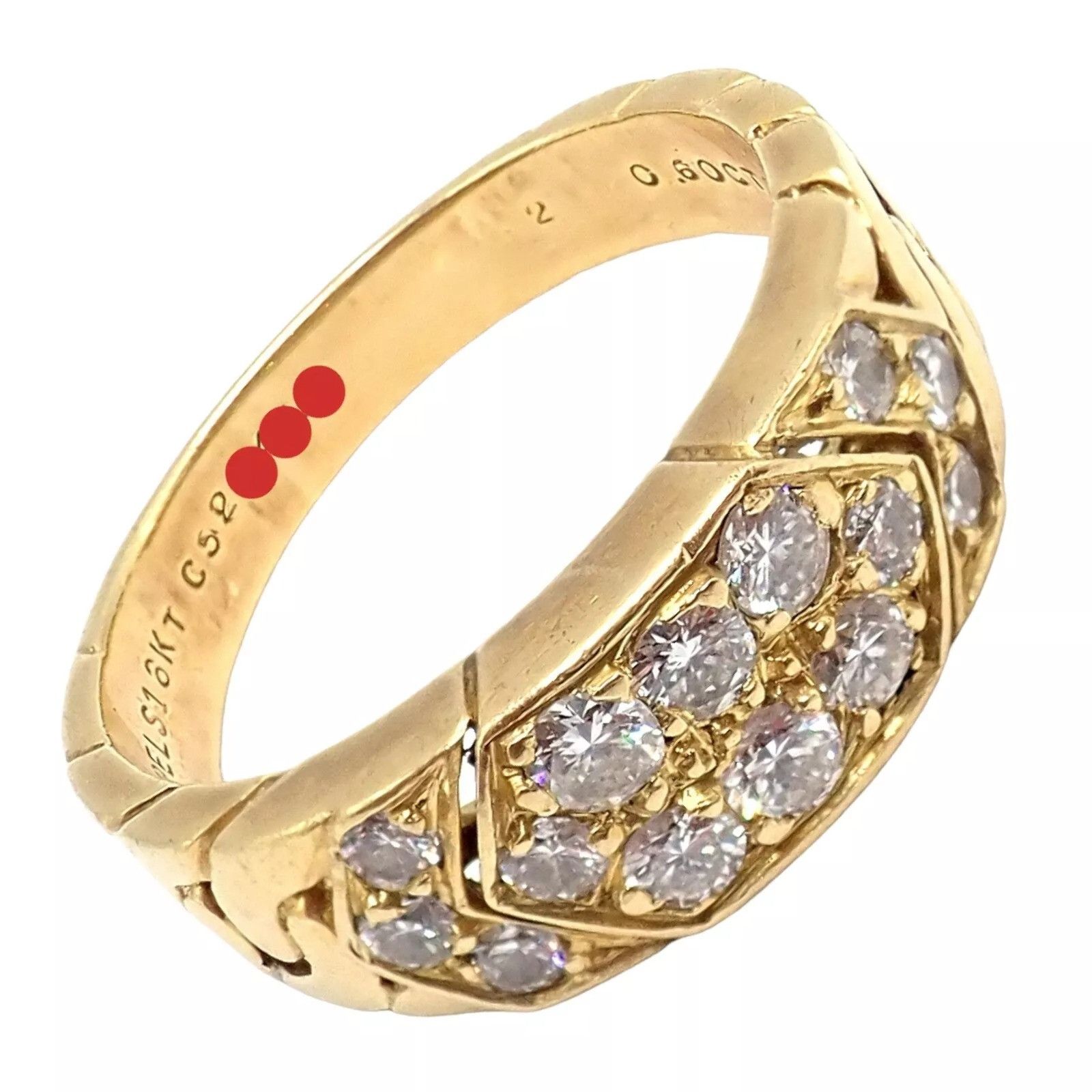 Van Cleef & Arpels Van Cleef & Arpels Yellow Gold 0.60ct Diamond Ring 55 7.25 Size ONE SIZE - 11 Thumbnail