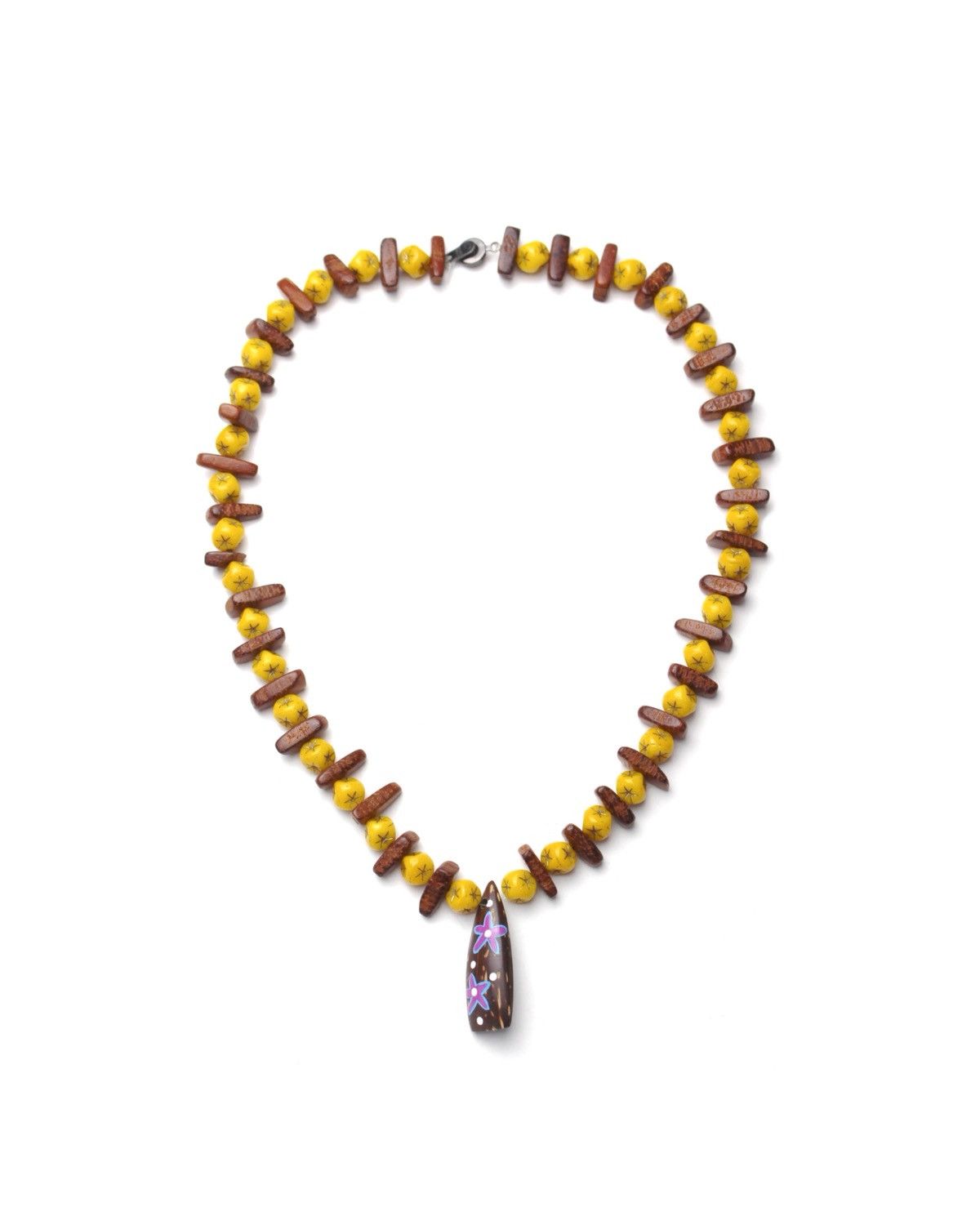 Vintage 2000S JAPANESE MADE ALOHA SURF COCONUT SUNSET NECKLACE Size ONE SIZE - 1 Thumbnail