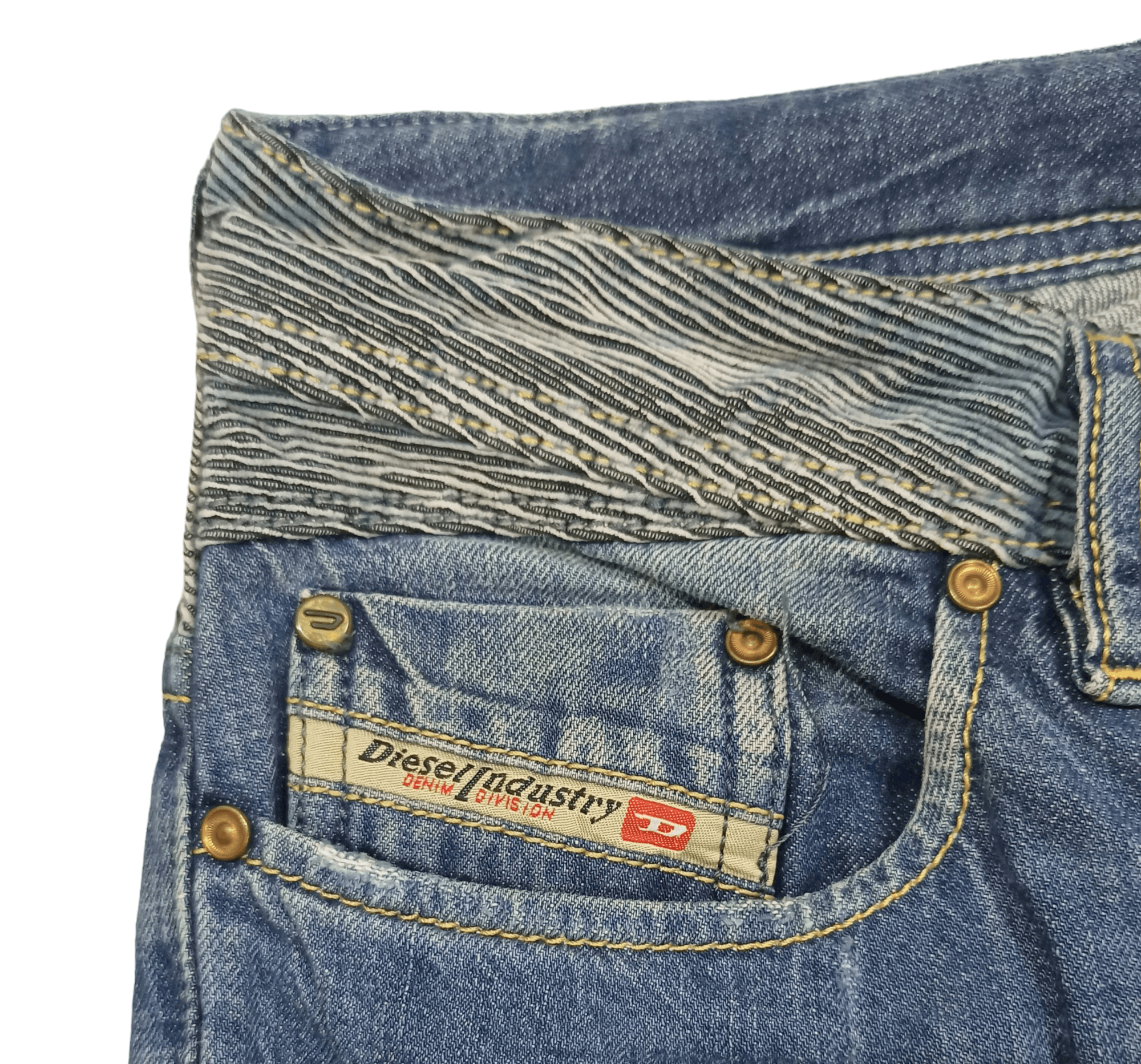 Diesel DIESEL REYHAN DISTRESSED DENIM FLARE JEANS Size US 31 - 8 Thumbnail