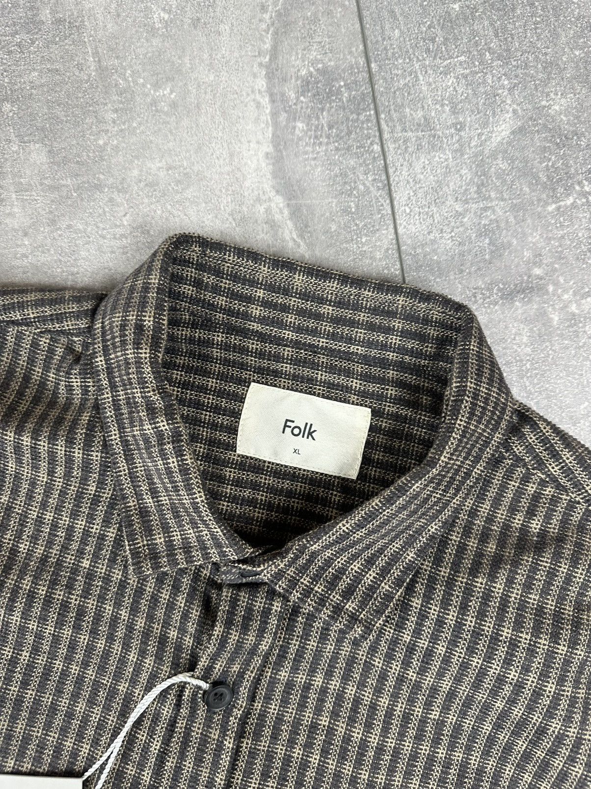Folk Folk Flannel New Checked Shirt Button Up Size US XL / EU 56 / 4 - 2 Thumbnail