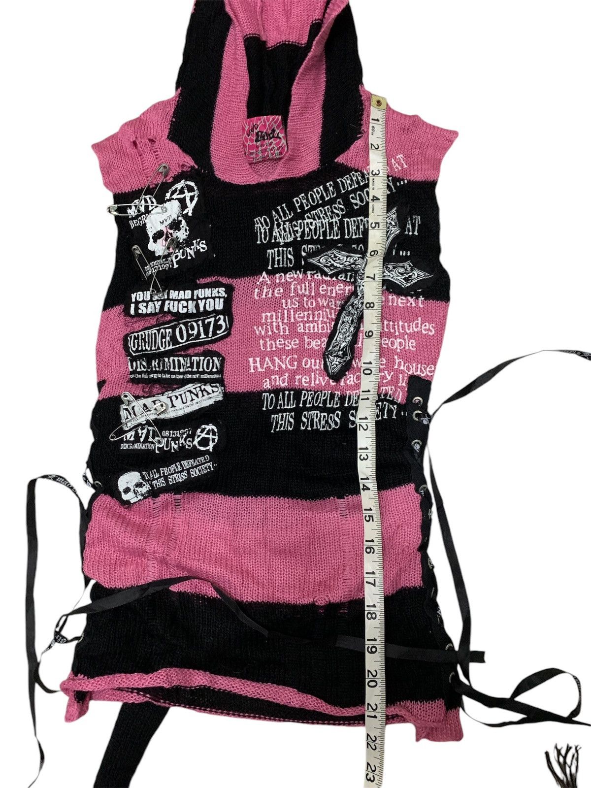 Beauty Beast × Japanese Brand × Seditionaries Mad punk sleeveless cardigan rabbit sedinationaries Size M / US 6-8 / IT 42-44 - 5 Thumbnail