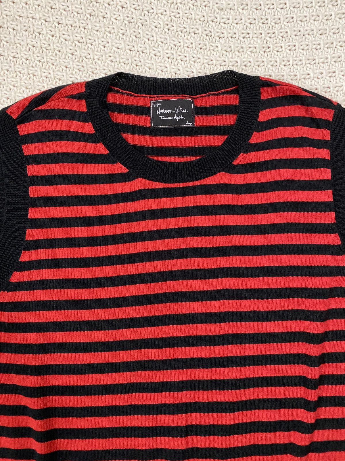 Japanese Brand × Number (N)ine Number (N)ine Cashmere Kurt Cobain Striped Sweater Vest Size US M / EU 48-50 / 2 - 3 Thumbnail