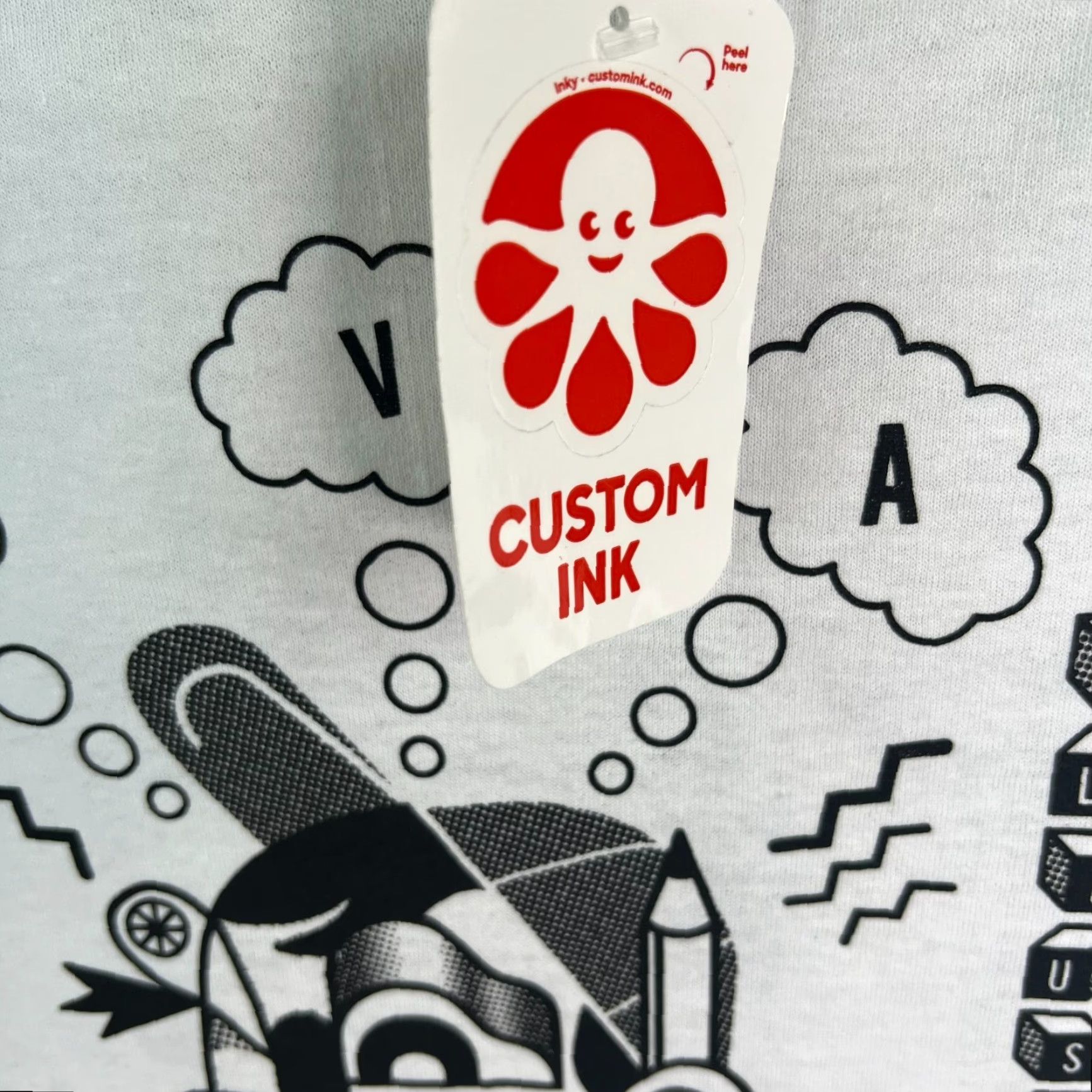Augusta Sportswear Augusta Sportswear Shirt Adult M White Graphic Print Long Sleeve Cotton Crew Neck Unisex Adventure Time Punk Band Logo Size US M / EU 48-50 / 2 - 4 Thumbnail