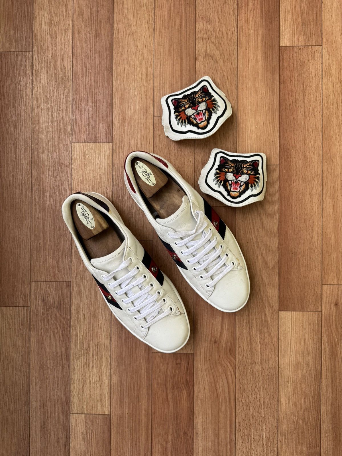 Gucci Gucci Tiger patch Sneakers Size US 8 / EU 41 - 10 Thumbnail
