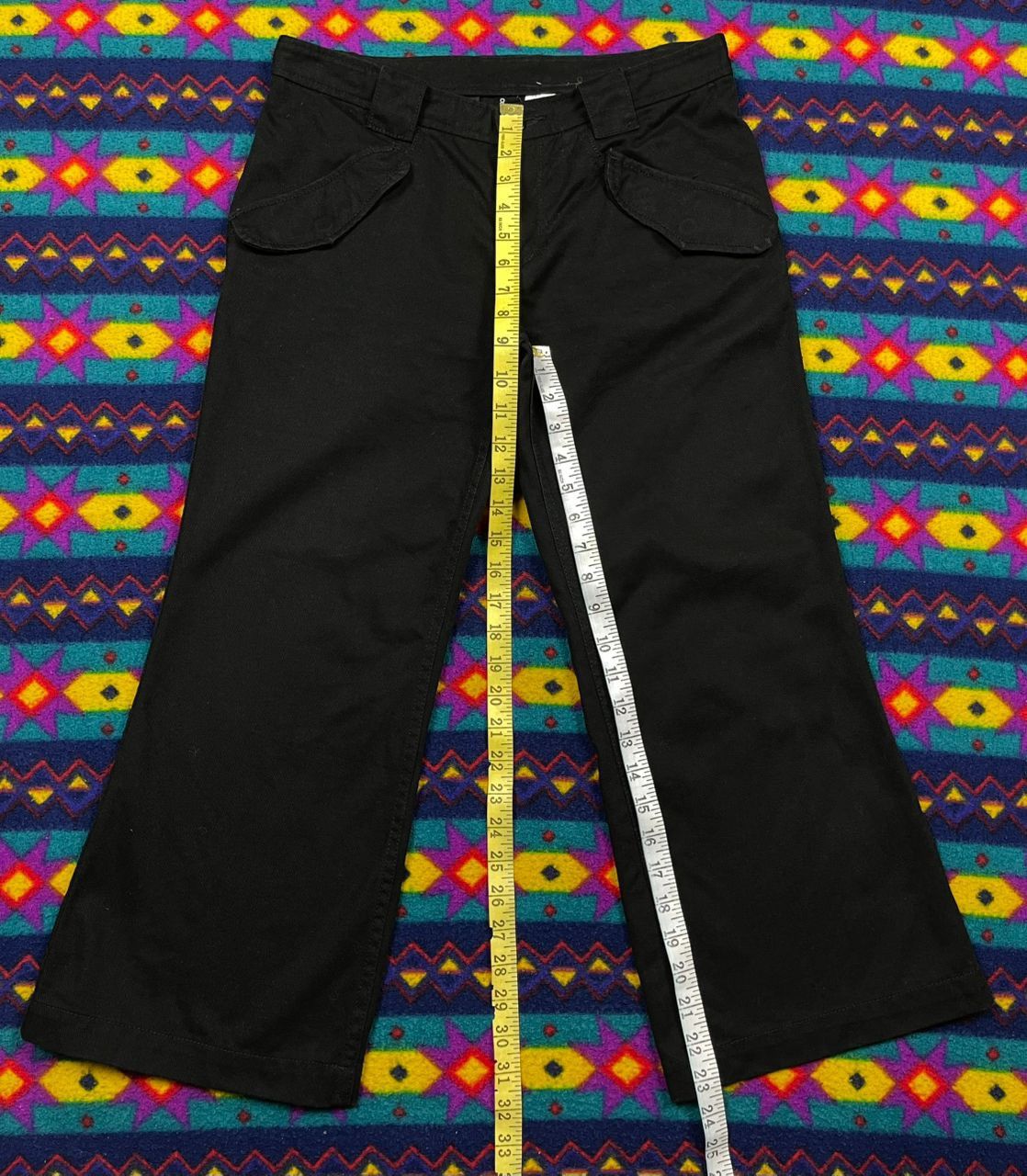 Designer × Japanese Brand × Tricot Comme des Garcons AD2002 Tricot Comme Des Garcons Cropped Wide Leg Pant Size 30" / US 8 / IT 44 - 18 Thumbnail