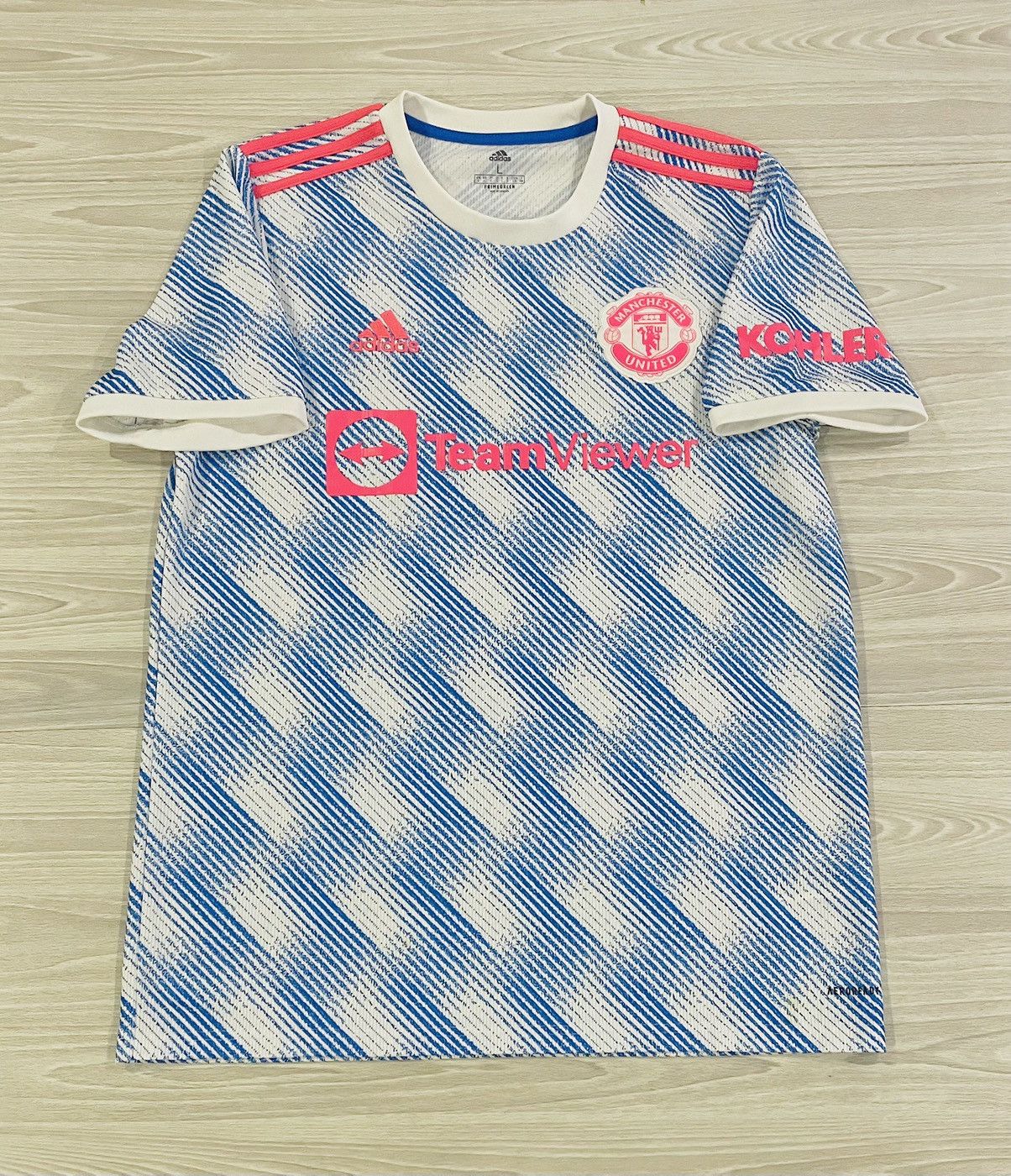 Adidas Adidas 2021/22 ManU Soccer Jersey Men's Size Large Size US L / EU 52-54 / 3 - 1 Thumbnail