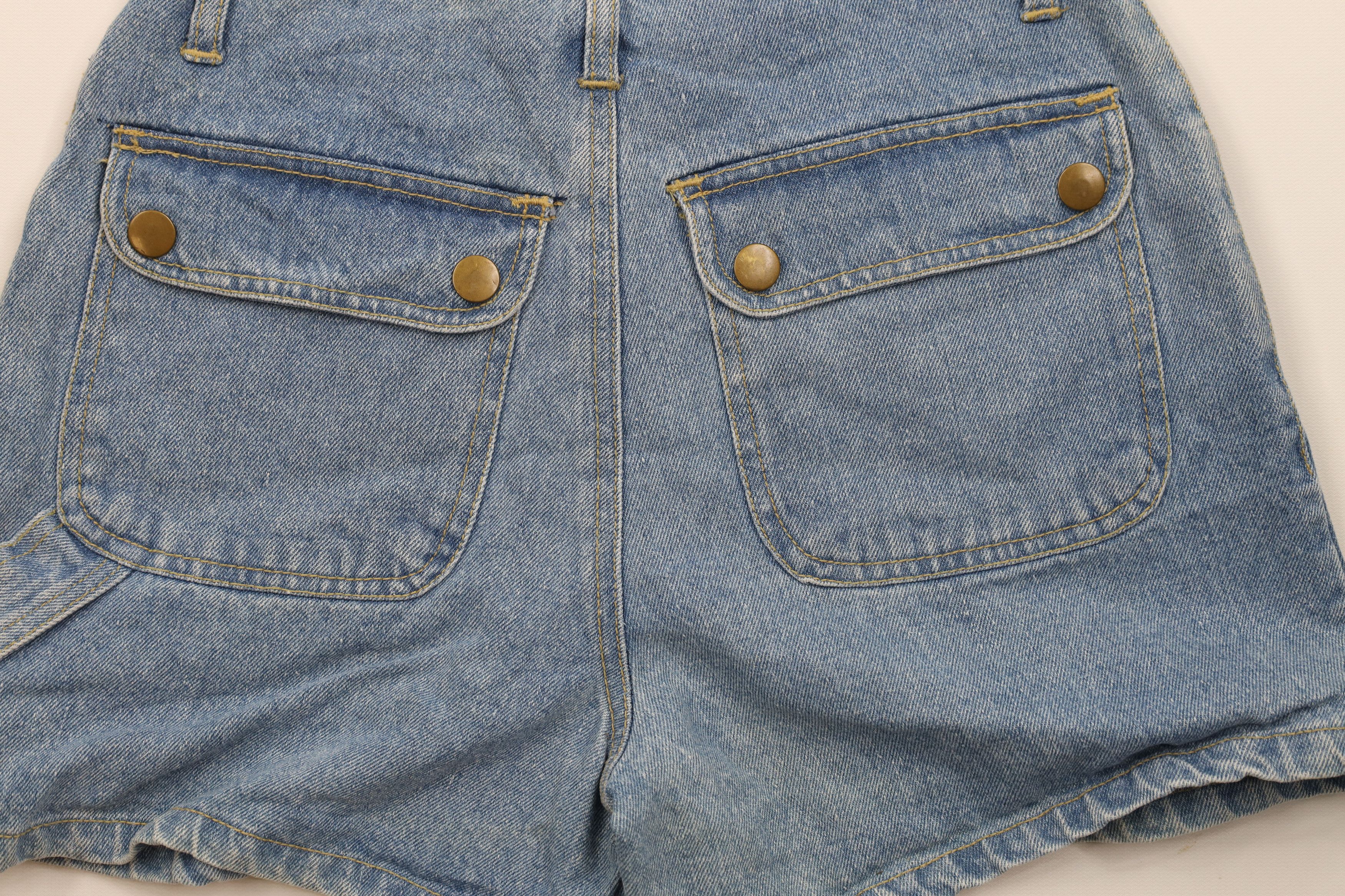 Vintage Vintage 90s Streetwear Pin Up Girl Denim Jean Shorts Blue Size 28" / US 6 / IT 42 - 10 Thumbnail