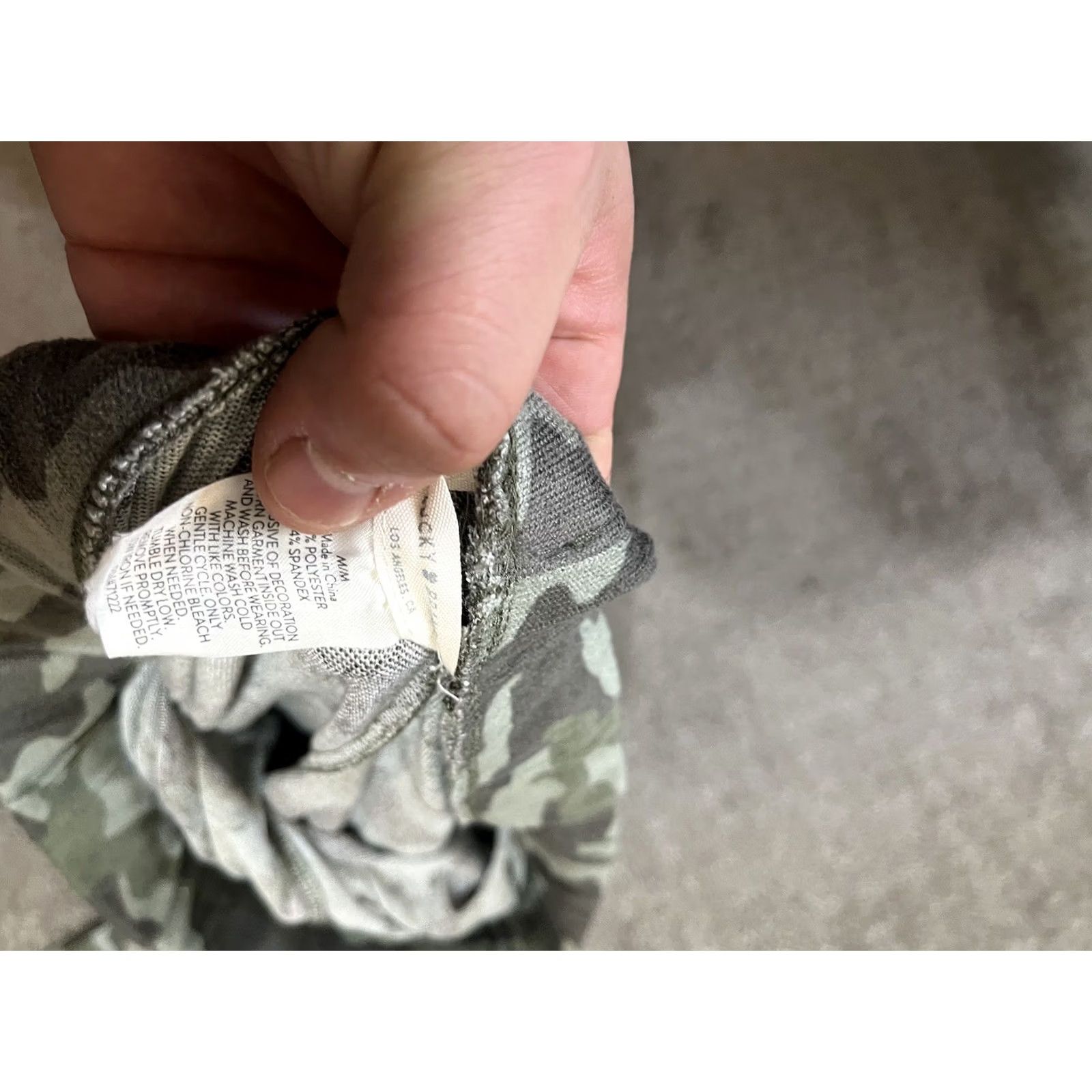 Lucky Brand Lucky Brand Pajama Pants Women Medium Olive Green Camo 28" Inseam Sleepwear Drawstring Stretch Knit Size 32" / US 10 / IT 46 - 5 Thumbnail