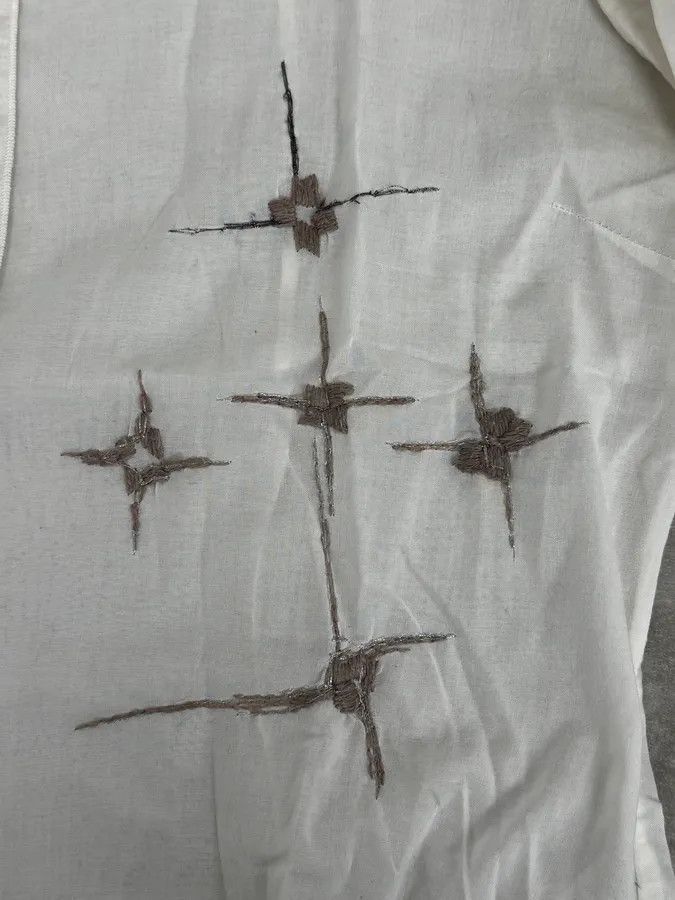 Marithe + Francois Girbaud 2000s Marithé + François Girbaud Stars White Shirt Size US S / EU 44-46 / 1 - 8 Thumbnail