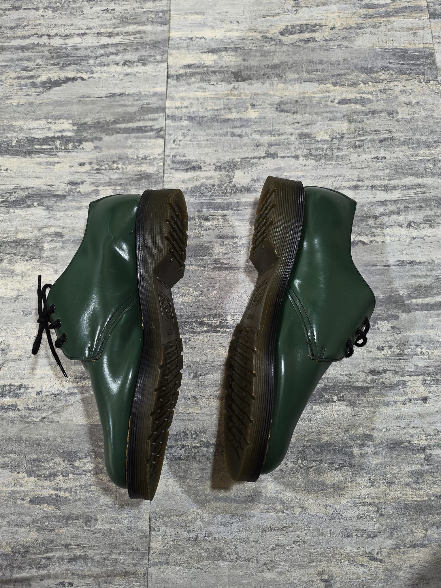 Leather Hawkins Derby Shoes Green Leather England rare 80s 90s Vtg Size US 6.5 / EU 39-40 - 6 Thumbnail