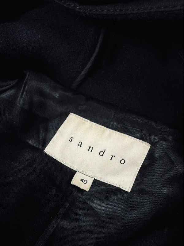 Sandro Sandro wool coat navy blue 40 Size S / US 4 / IT 40 - 4 Thumbnail