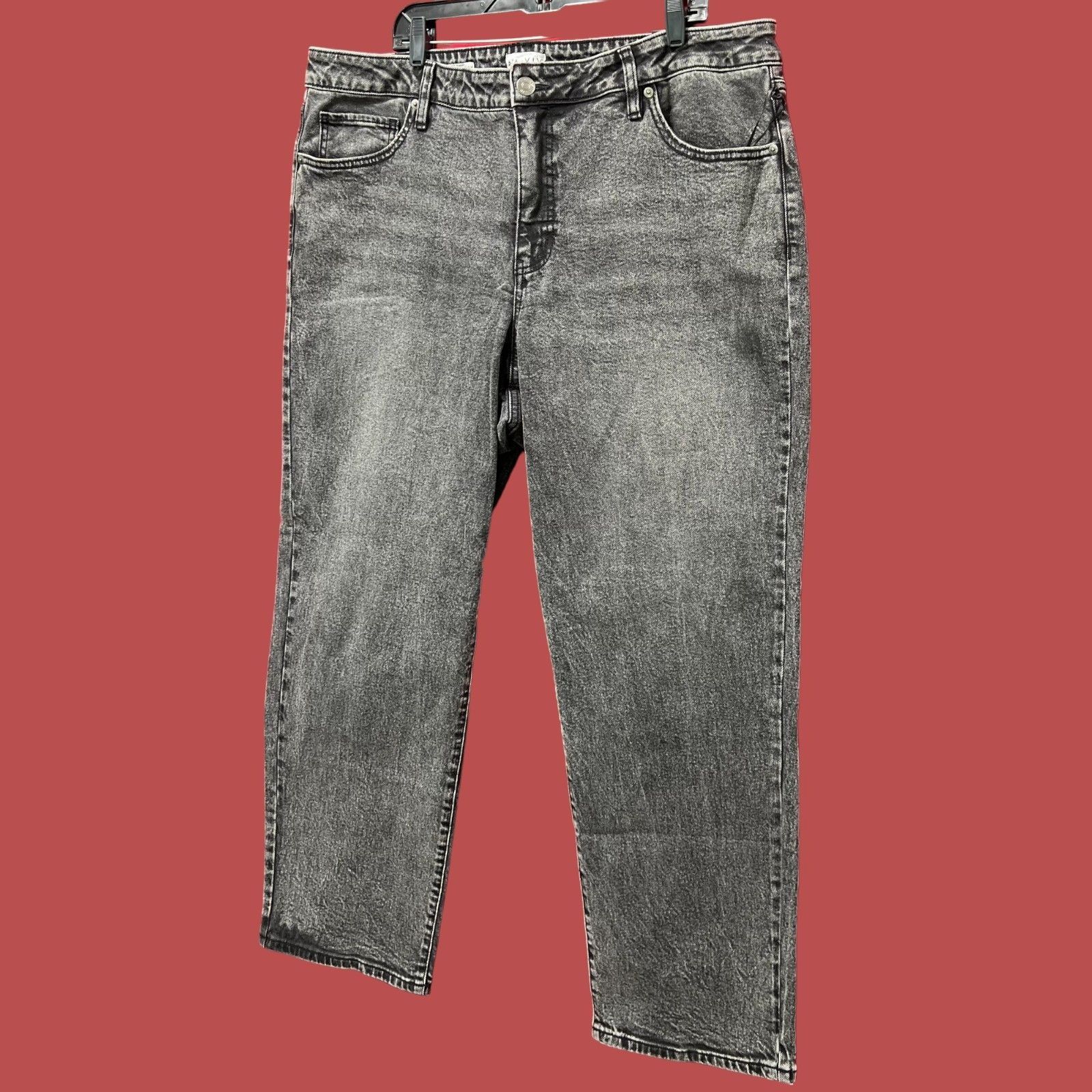 Other Ava & Viv - Women's High-Rise Straight Pants - Stretch - Bla Size 42" / US 20 - 16 Thumbnail