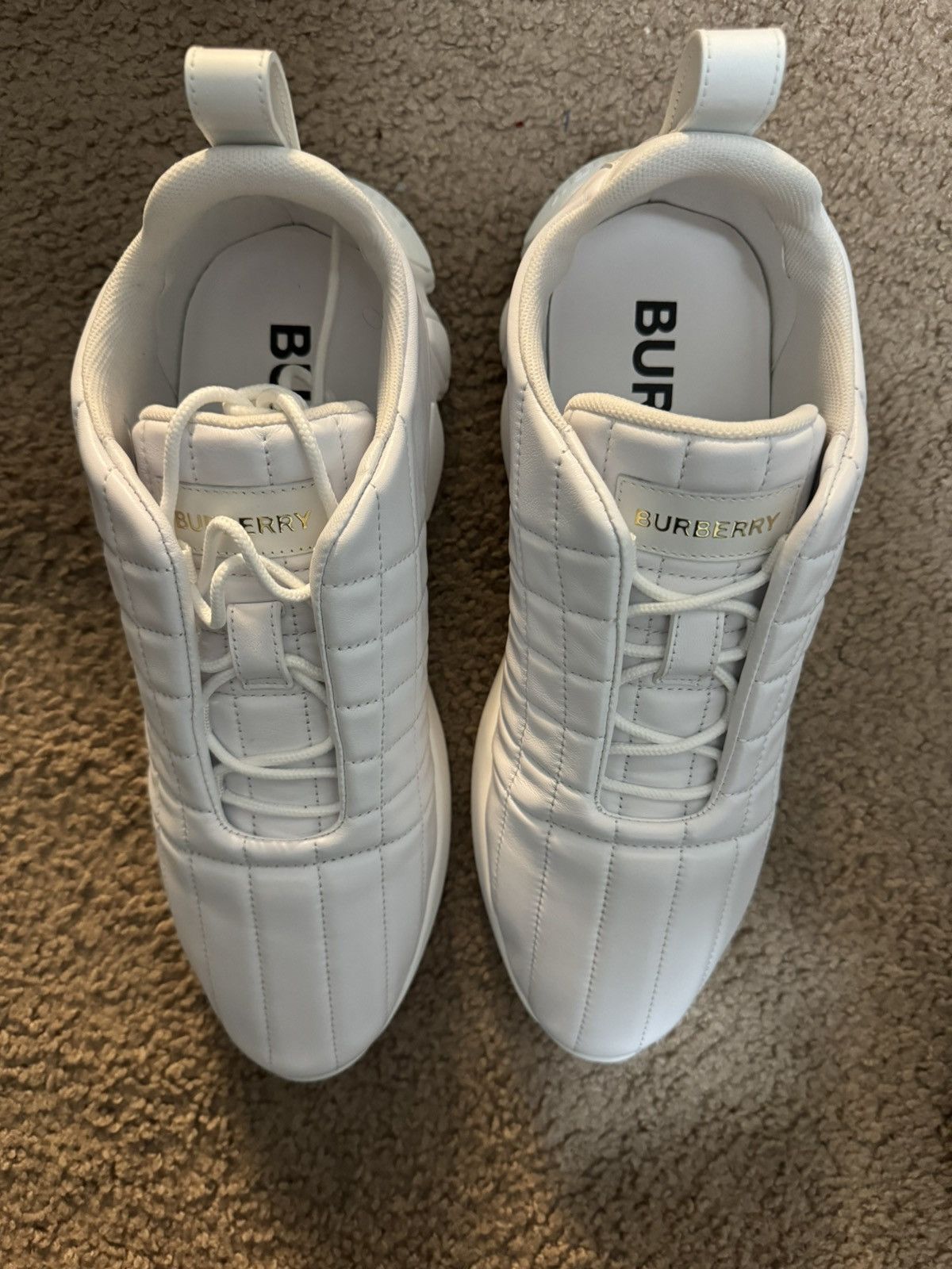 Burberry Burberry quilted leather sneakers Size US 11 / EU 44 - 12 Thumbnail