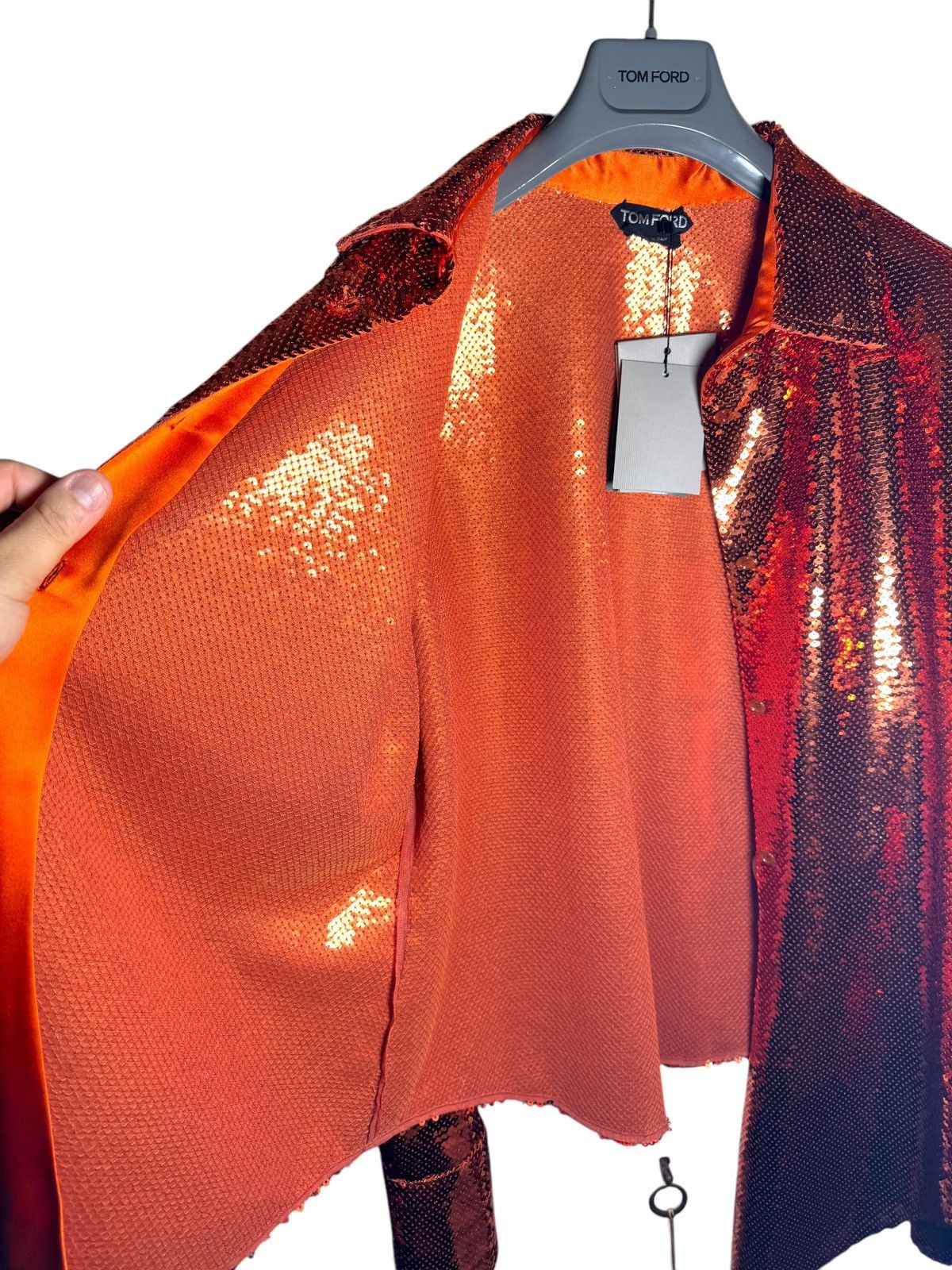 Tom Ford Tom Ford Sequin Shirt Size M / US 6-8 / IT 42-44 - 9 Thumbnail