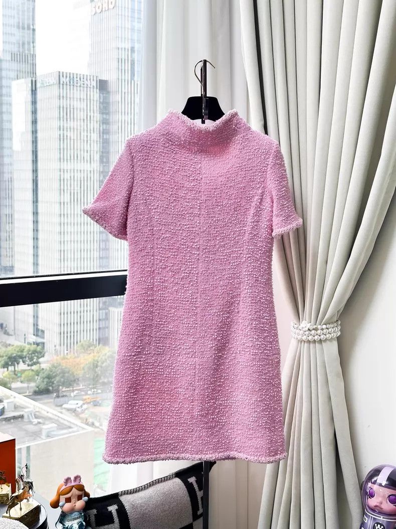 Chanel Chanel Snowflake tweed four-pocket short-sleeved dress Size XXS / US 00 / IT 34 - 3 Thumbnail