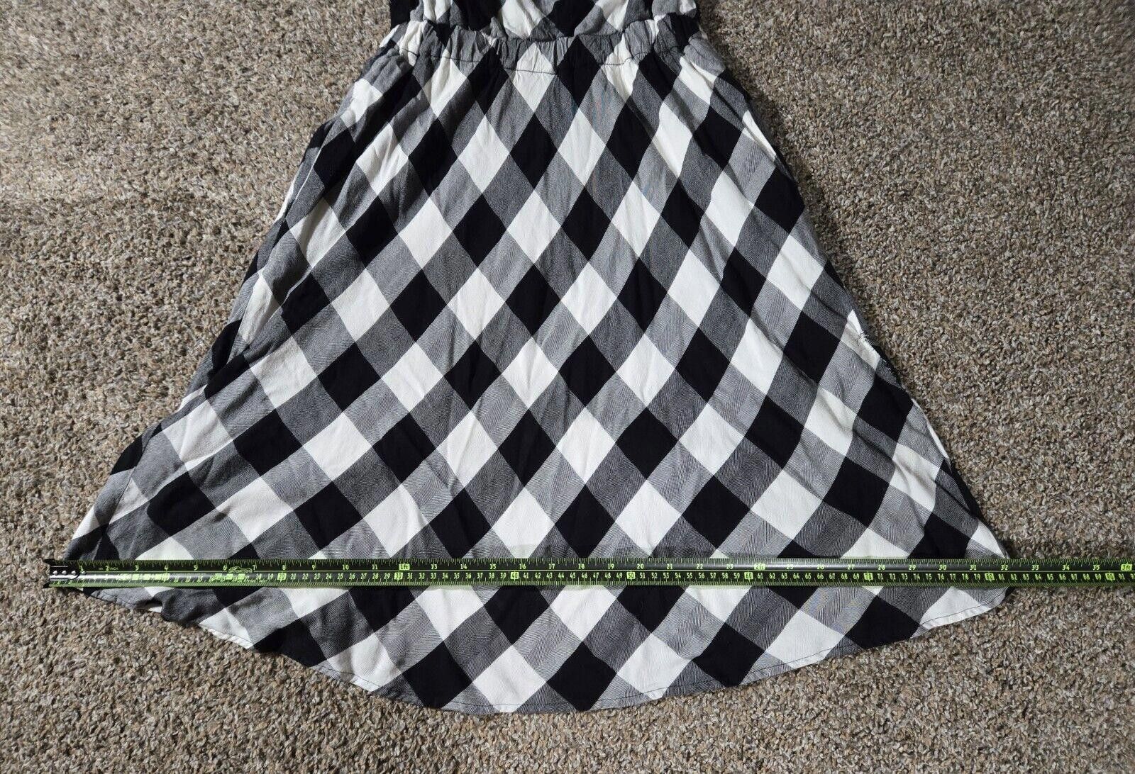 Designer Black And White Gingham Off The Shoulder Dress By Beauport S Size S / US 4 / IT 40 - 8 Thumbnail