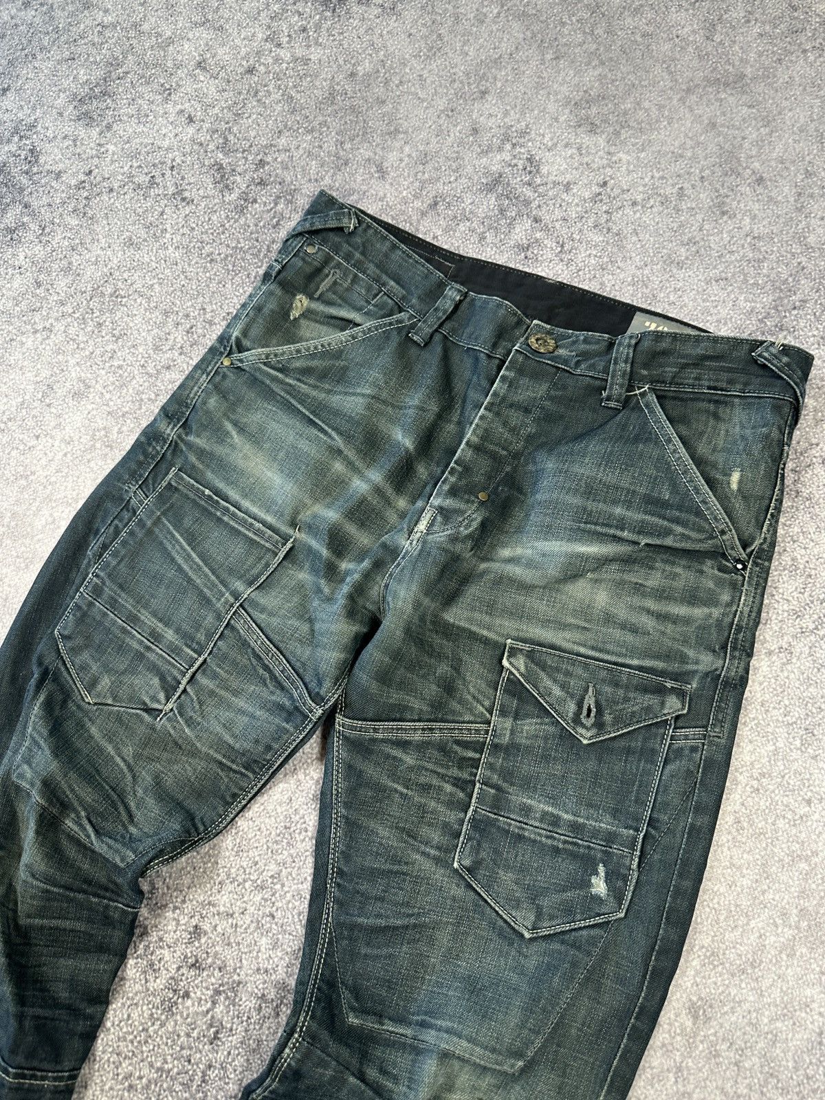 Vintage Y2K Avant Garde Vintage Pocket Denim Streetwear Rare Casual Size US 36 / EU 52 - 2 Thumbnail