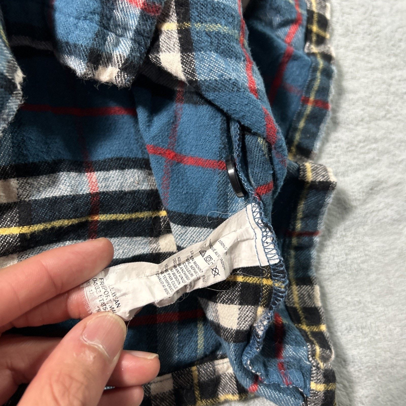 L.L. Bean LL Bean Archive Soft Flannel 1958 Medium Form Camp Collar Size M / US 6-8 / IT 42-44 - 8 Thumbnail