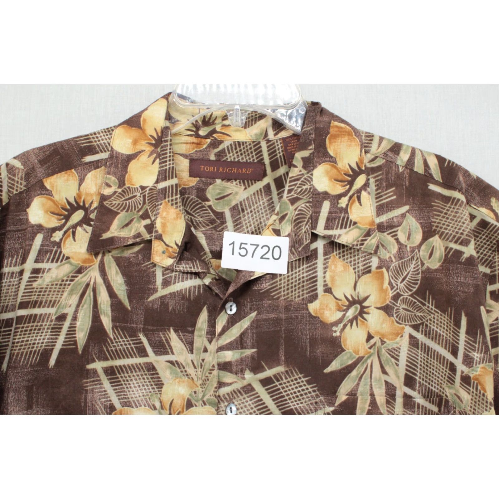 Tori Richard VINTAGE Tori Richard Hawaiian Shirt Men Large Floral Cotton Luau Beachy USA Shirt Size US L / EU 52-54 / 3 - 7 Thumbnail