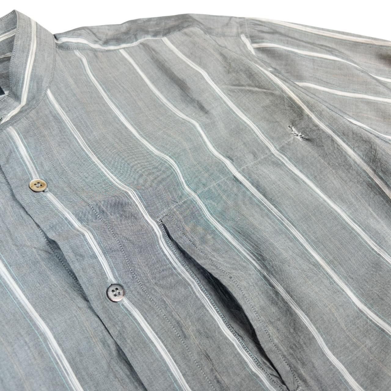 Issey Miyake Vintage Issey Miyake Striped Long Sleeve Shirt Size M Size US M / EU 48-50 / 2 - 5 Thumbnail