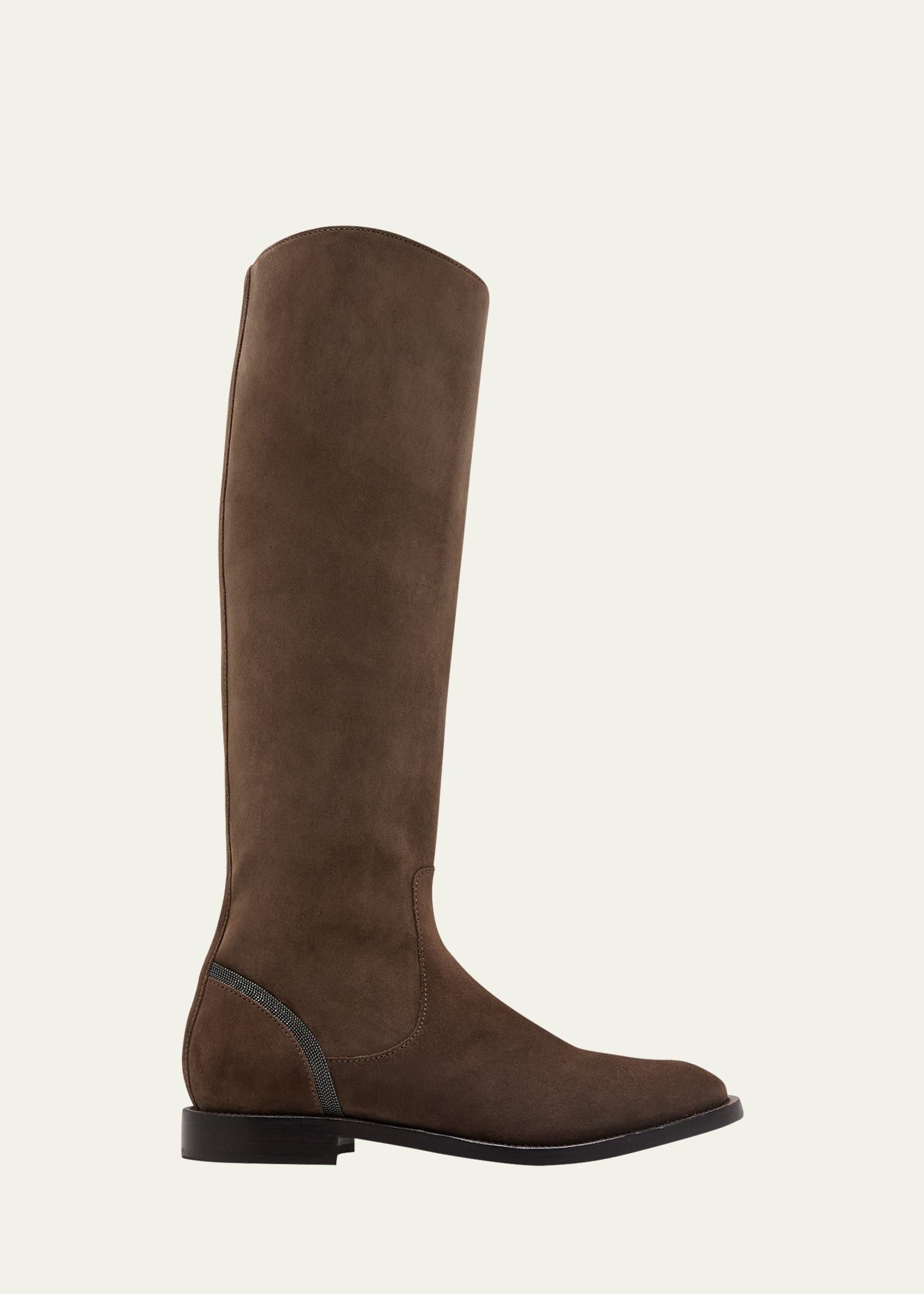 Brunello Cucinelli o1y0725 Leather Boots in Brown Size US 6 / IT 36 - 1 Thumbnail