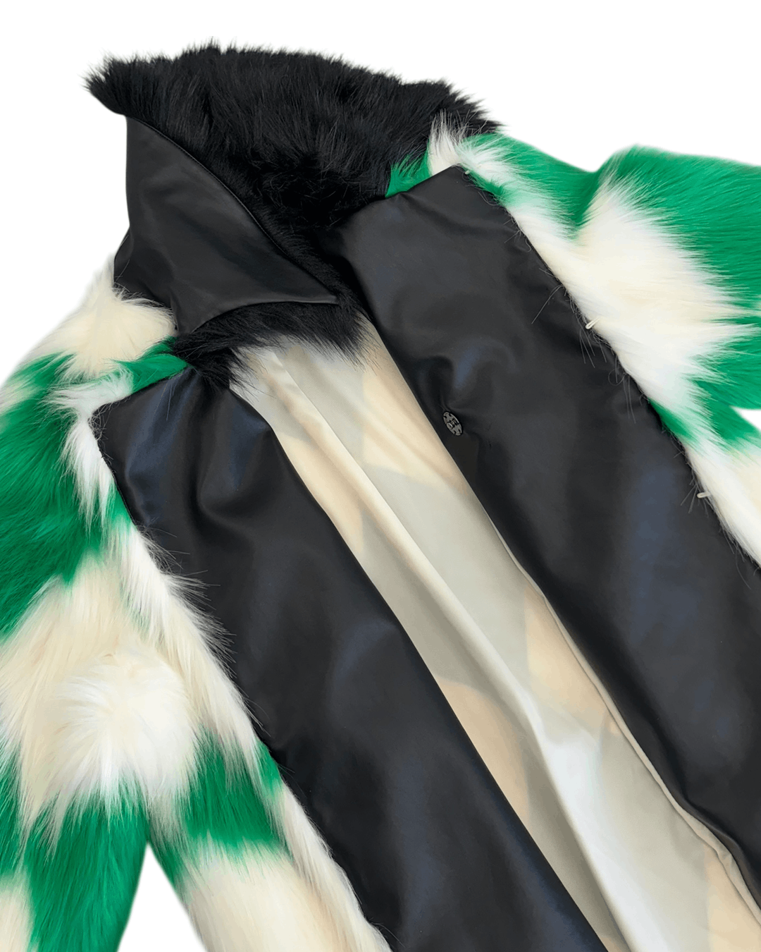 Casablanca Casablanca AW21 Harlequin Faux Fur Coat Size US S / EU 44-46 / 1 - 9 Thumbnail