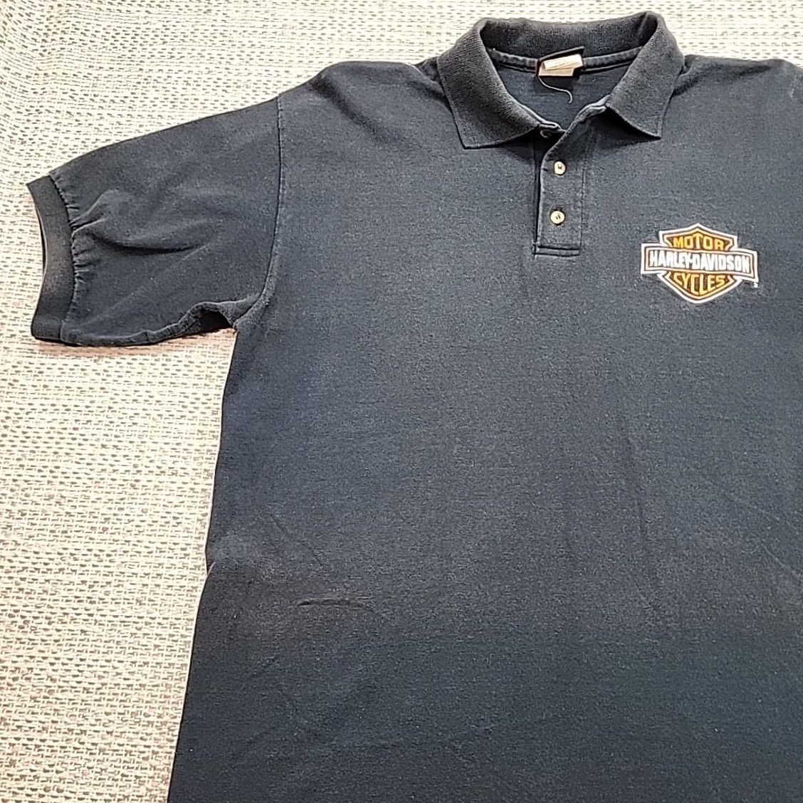 Harley Davidson VINTAGE Harley-Davidson Polo Shirt Mens L Black Motorcycle Short Sleeve Harbor City CA Polo Shirt T-Shirt Harley-Davidson Mens Logo City USA 2000s Size US L / EU 52-54 / 3 - 5 Thumbnail