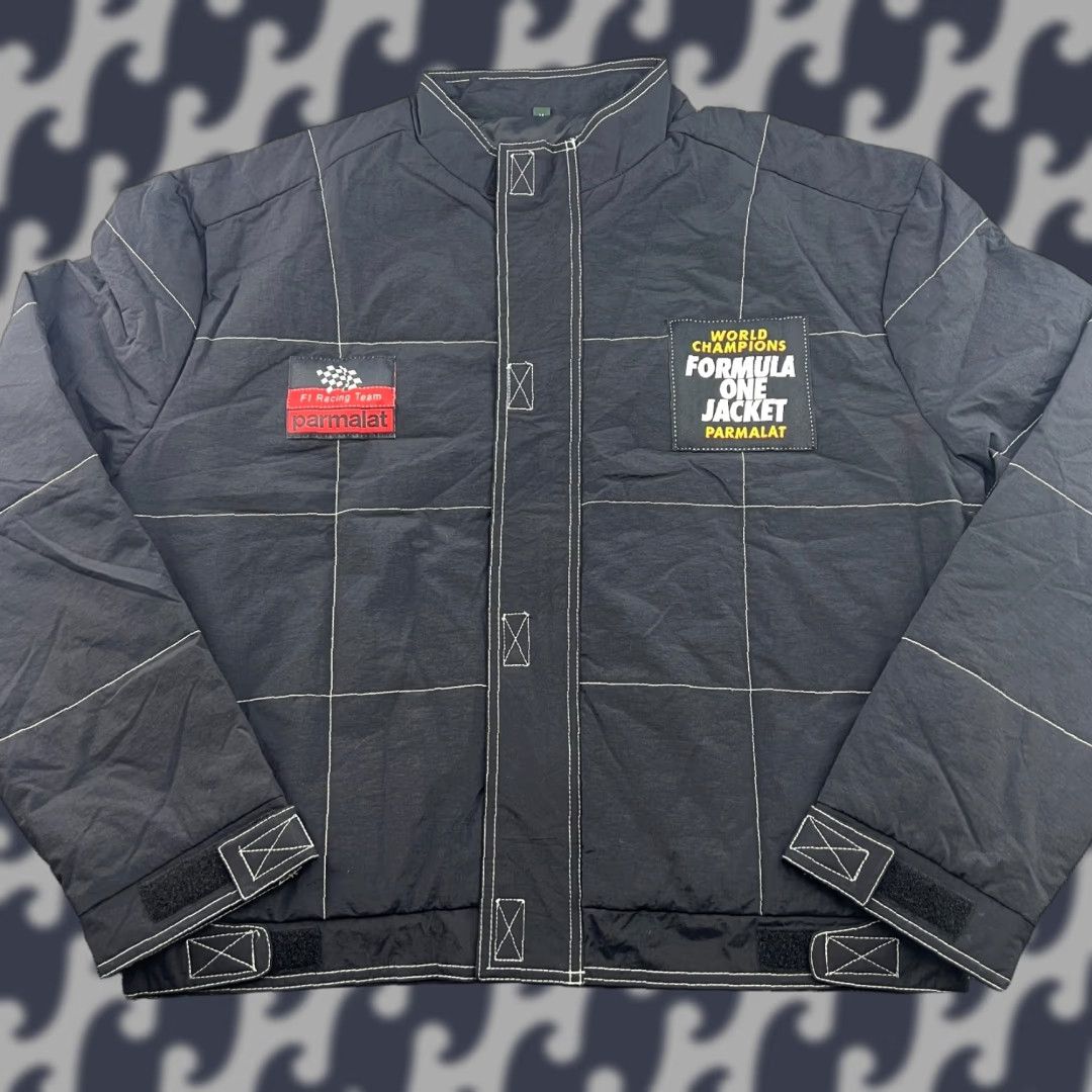 Vintage VINTAGE Parmalat F1 Racing Team World Champions Jacket Medium Black Formul a 1 Jacket Mens Size US M / EU 48-50 / 2 - 1 Thumbnail