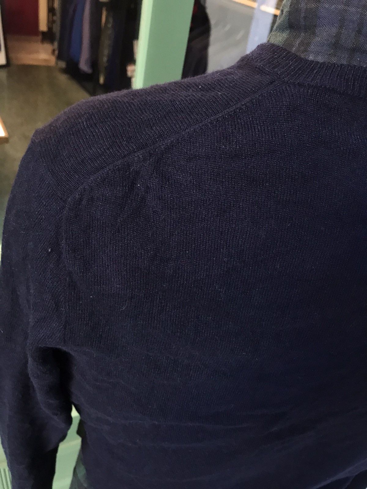 Polo Ralph Lauren PURE CASHMERE POLO RALPH LAUREN NAVY V-NECK Size US L / EU 52-54 / 3 - 5 Thumbnail