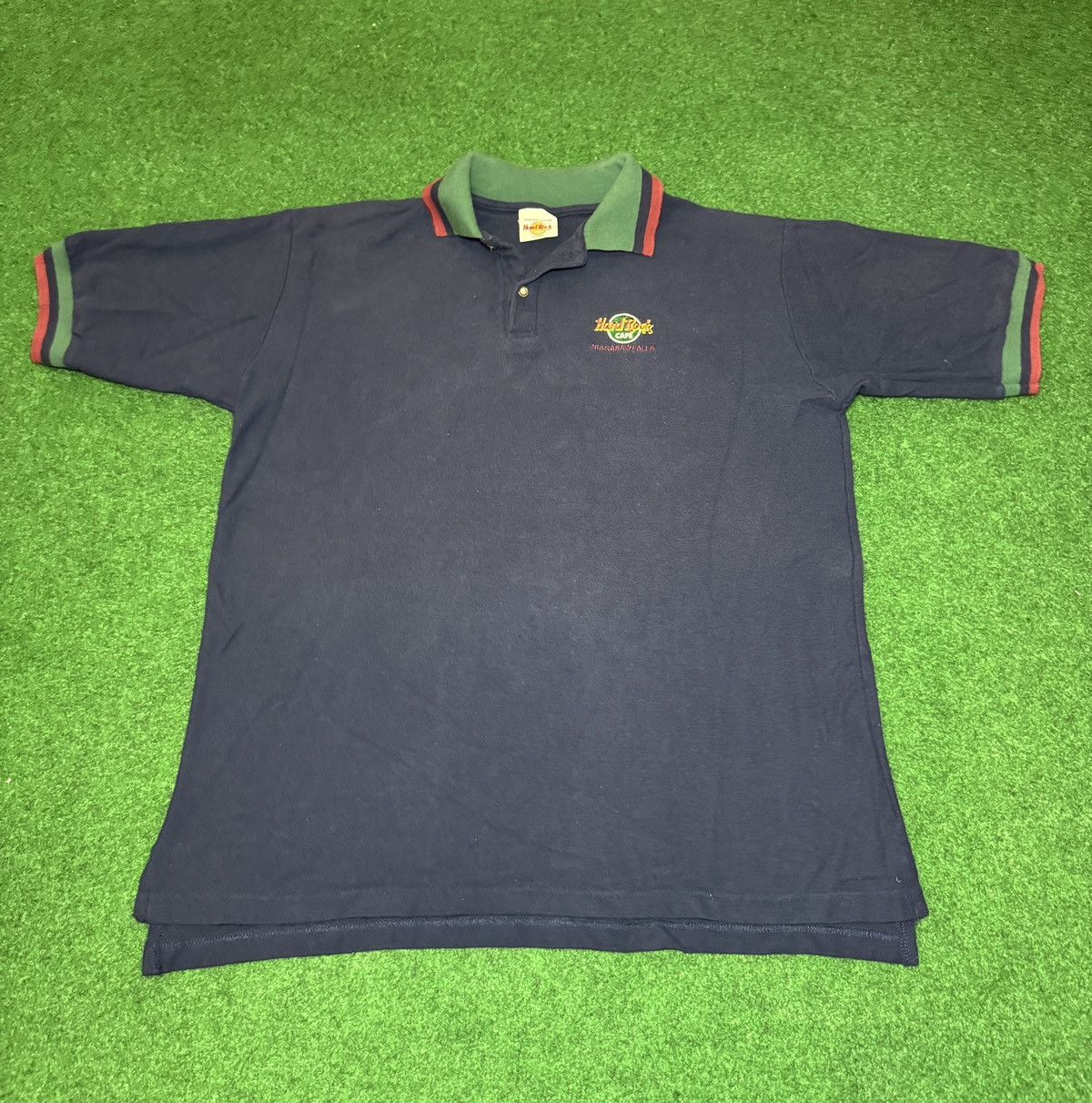 Hard Rock Cafe Vintage Hard Rock Cafe Niagara Falls Retro 90s XL Polo Shirt Size US XL / EU 56 / 4 - 1 Thumbnail