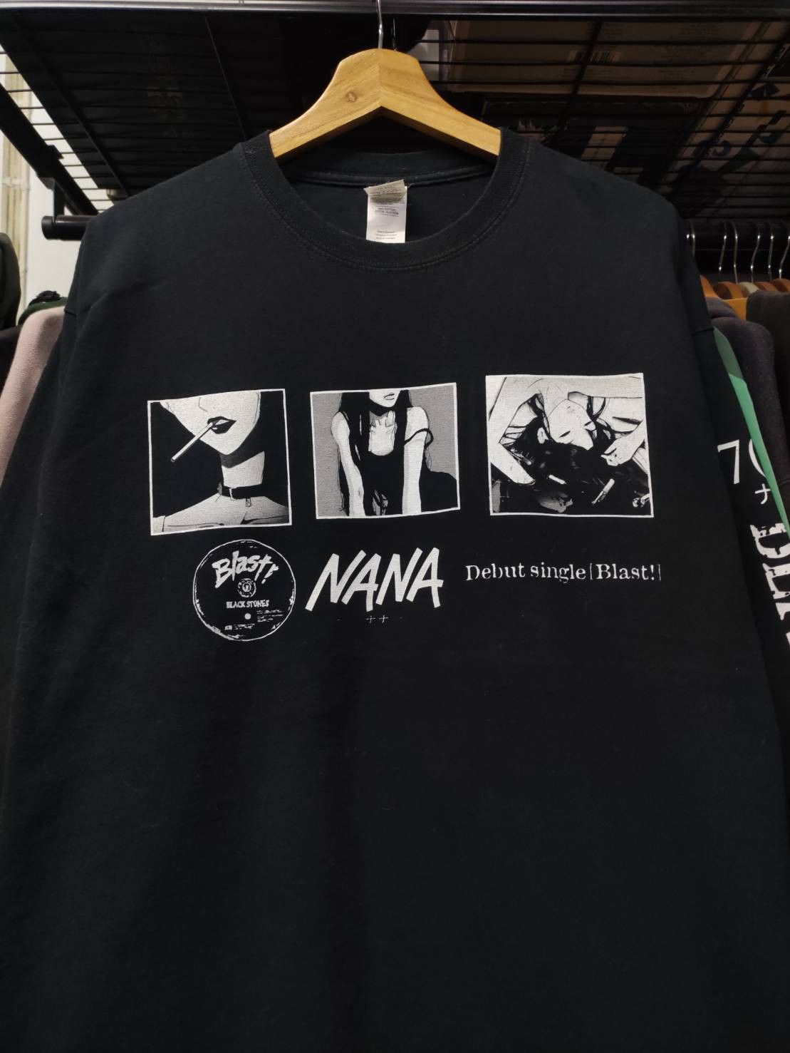 Anime Nana Anime Black Stone Blast! Debut Single Promo L/S T-Shirt Size US XL / EU 56 / 4 - 1 Thumbnail