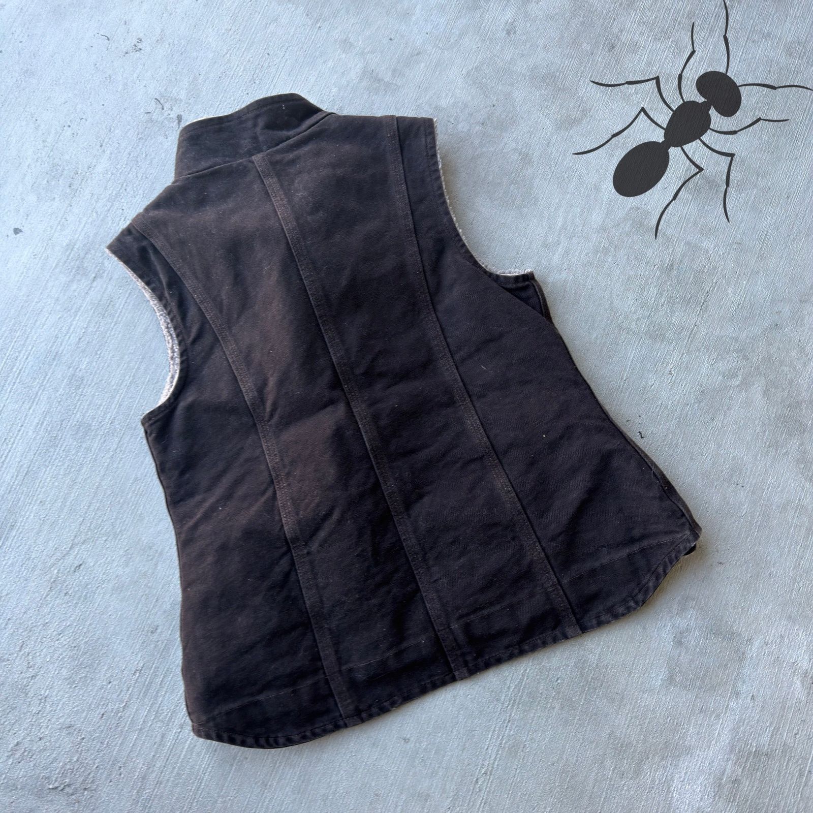 Carhartt × Vintage Carhartt WOMENS WV001 DKB brown work wear vest Size US S / EU 44-46 / 1 - 4 Thumbnail