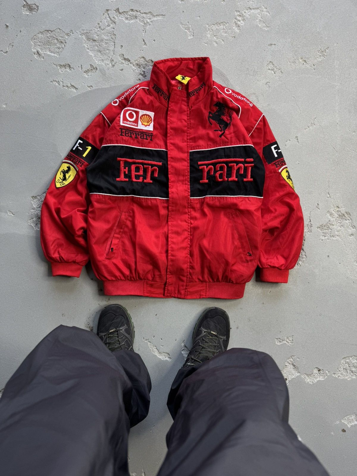 Crazy Vintage 90s Ferrari Racing Jacket