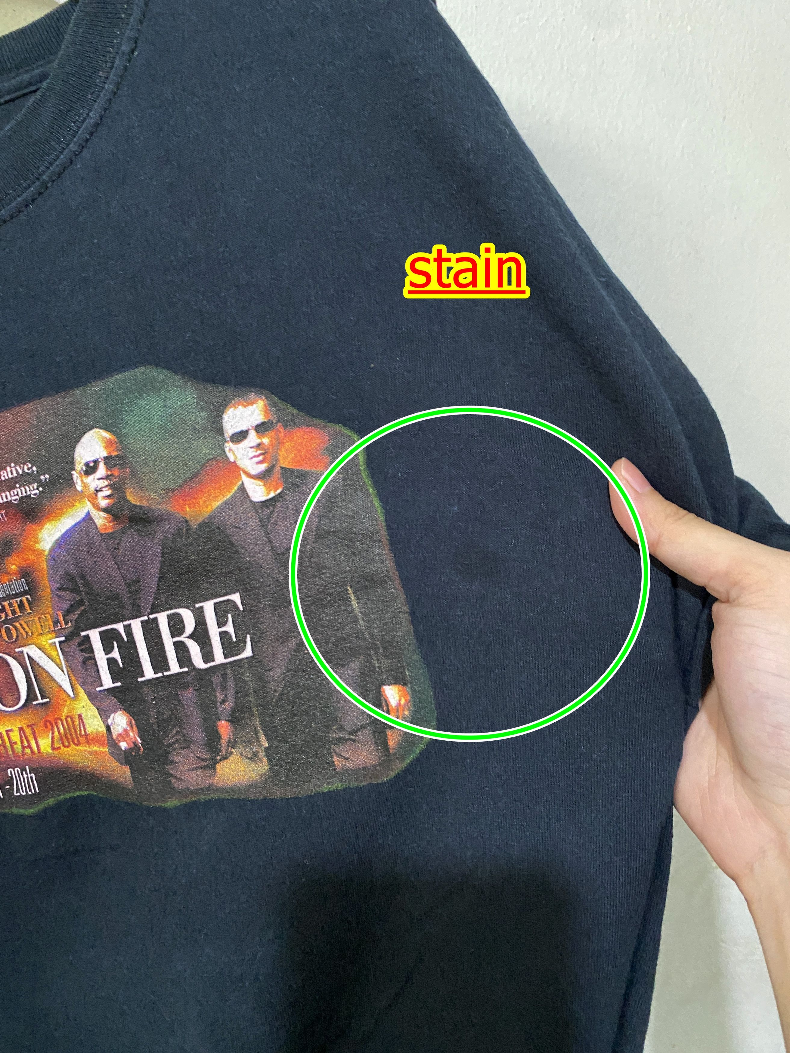 Vintage 2004 Men on Fire Parody Shirt