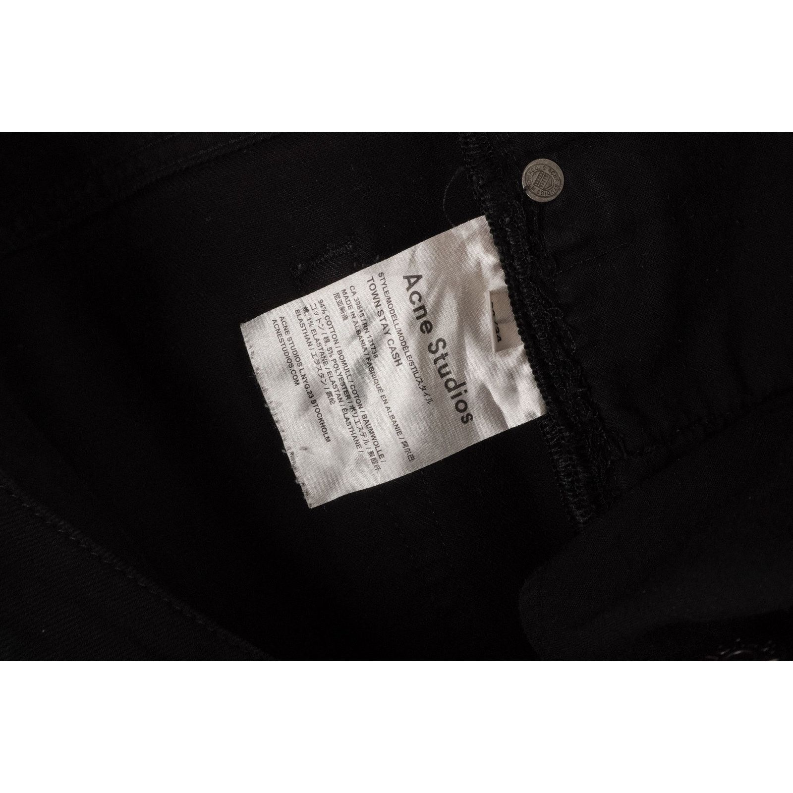 Acne Studios Acne studios town stay cash black denim pants jeans Size US 30 / EU 46 - 8 Thumbnail