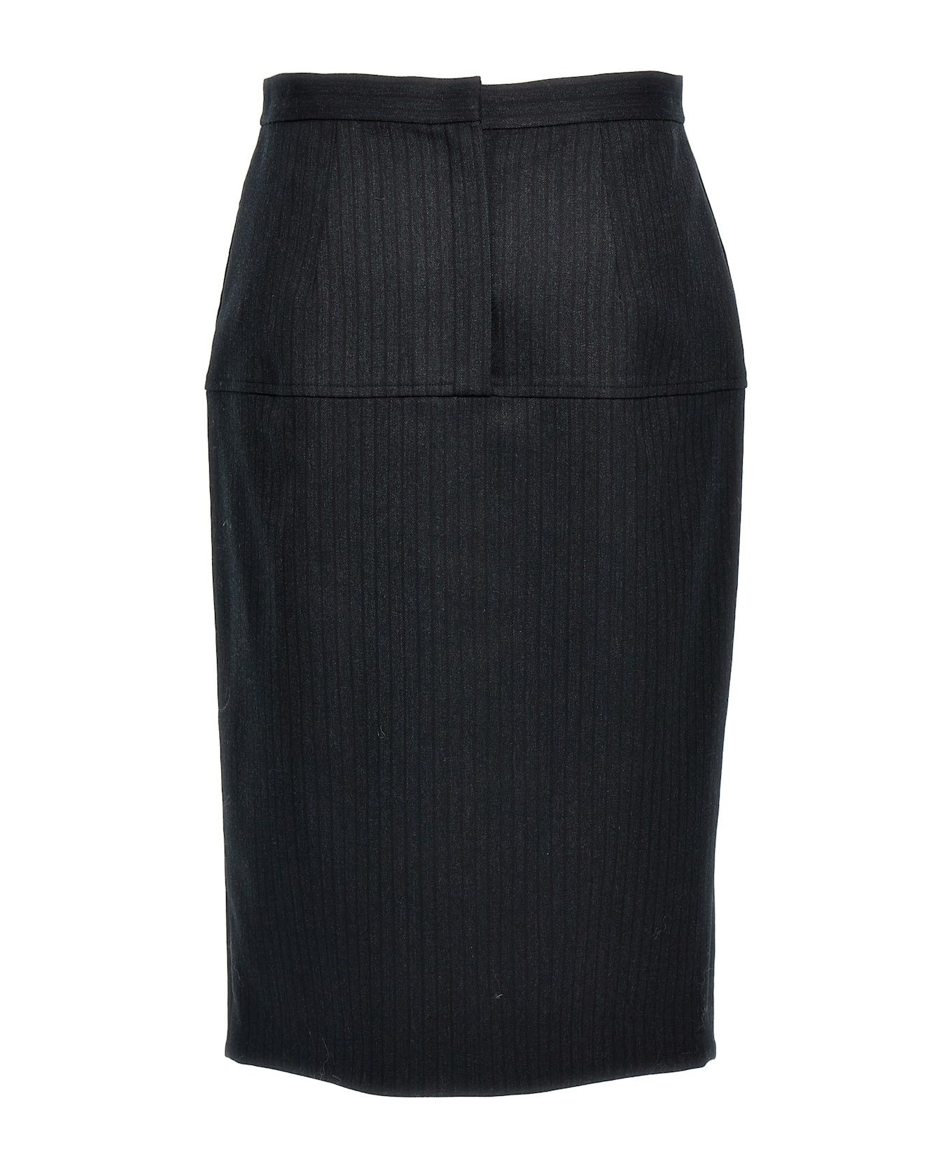 Fendi o1s1wg110326 Skirt in Black Size 27" / US 4 / IT 40 - 2 Thumbnail