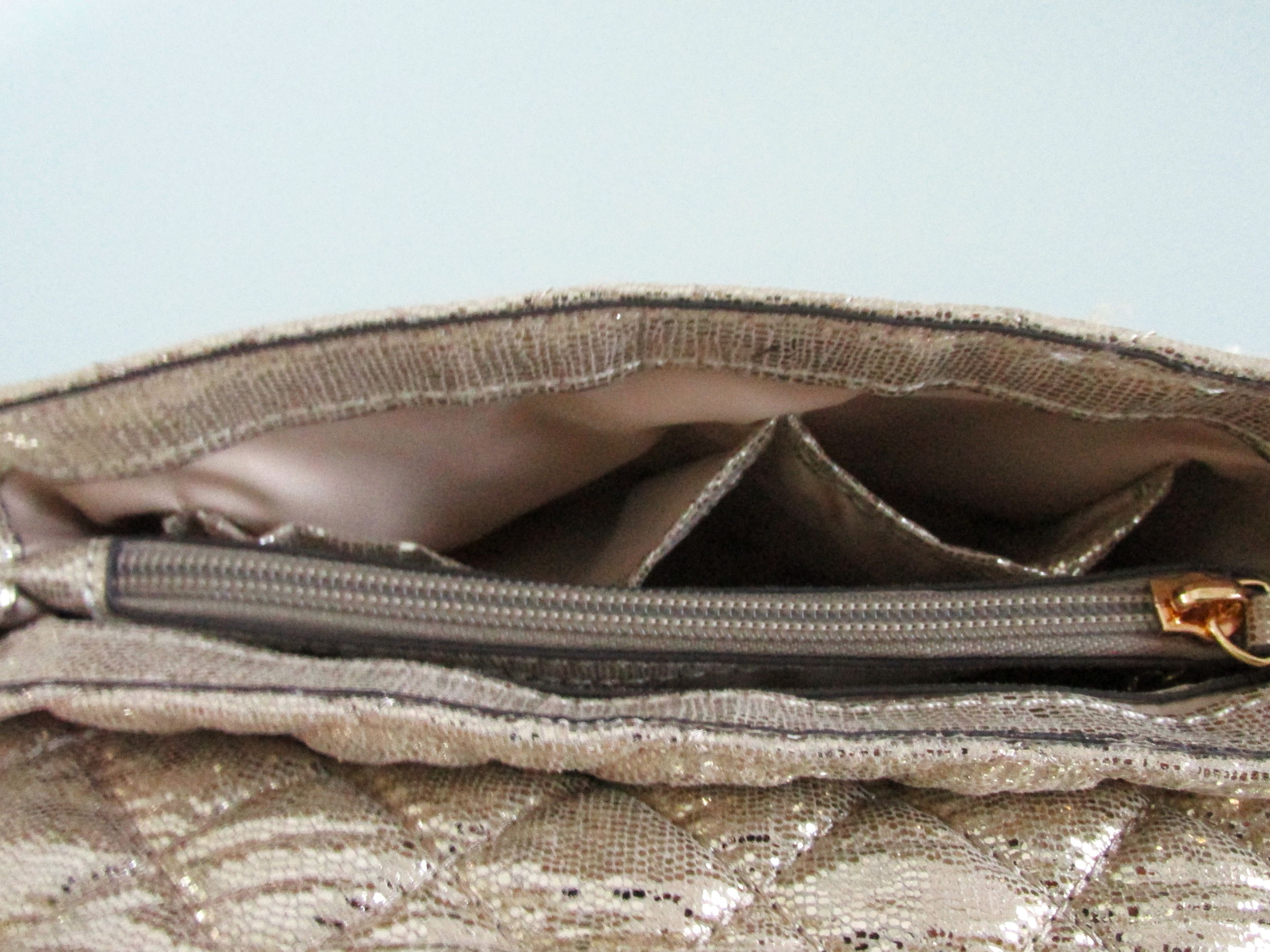 I.N.C INC International Concepts Gold Metallic Purse/Handbag Size ONE SIZE - 7 Thumbnail