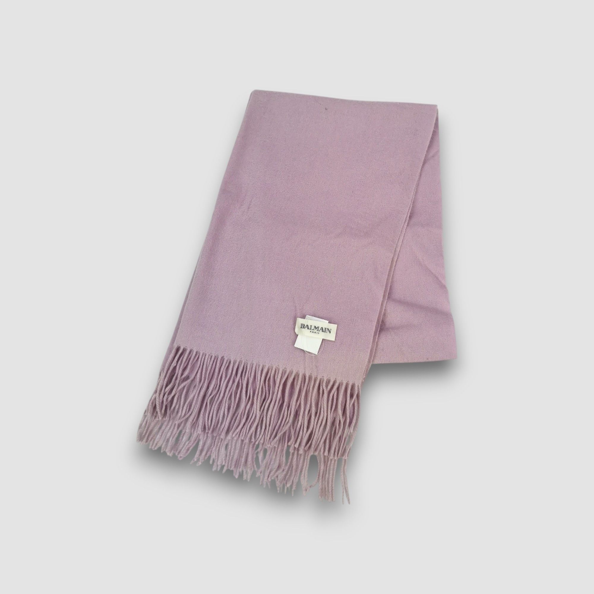 Japanese Brand Vintage Pierre Balmain Scarf Wool Cashmere Muffler Scarves Size ONE SIZE - 3 Thumbnail