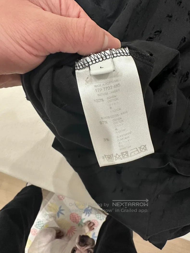 Givenchy Givenchy Ripped Short-Sleeve Shirt Bought Abroad, Popular Size US L / EU 52-54 / 3 - 4 Thumbnail